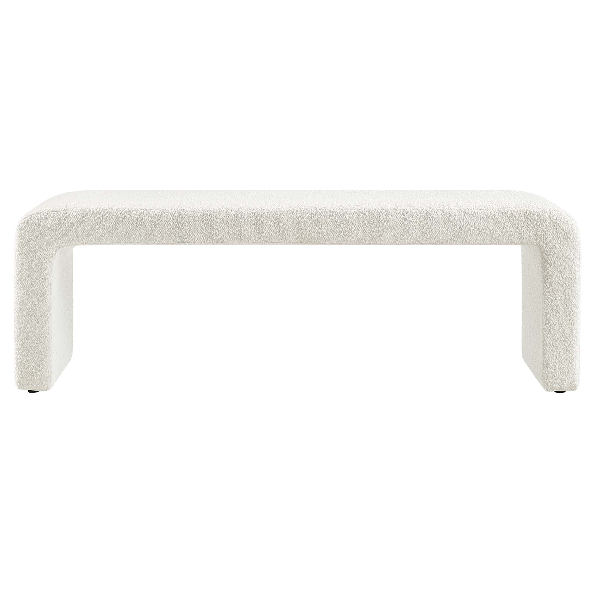 Modway Simba Boucle Fabric Waterfall Long Bench