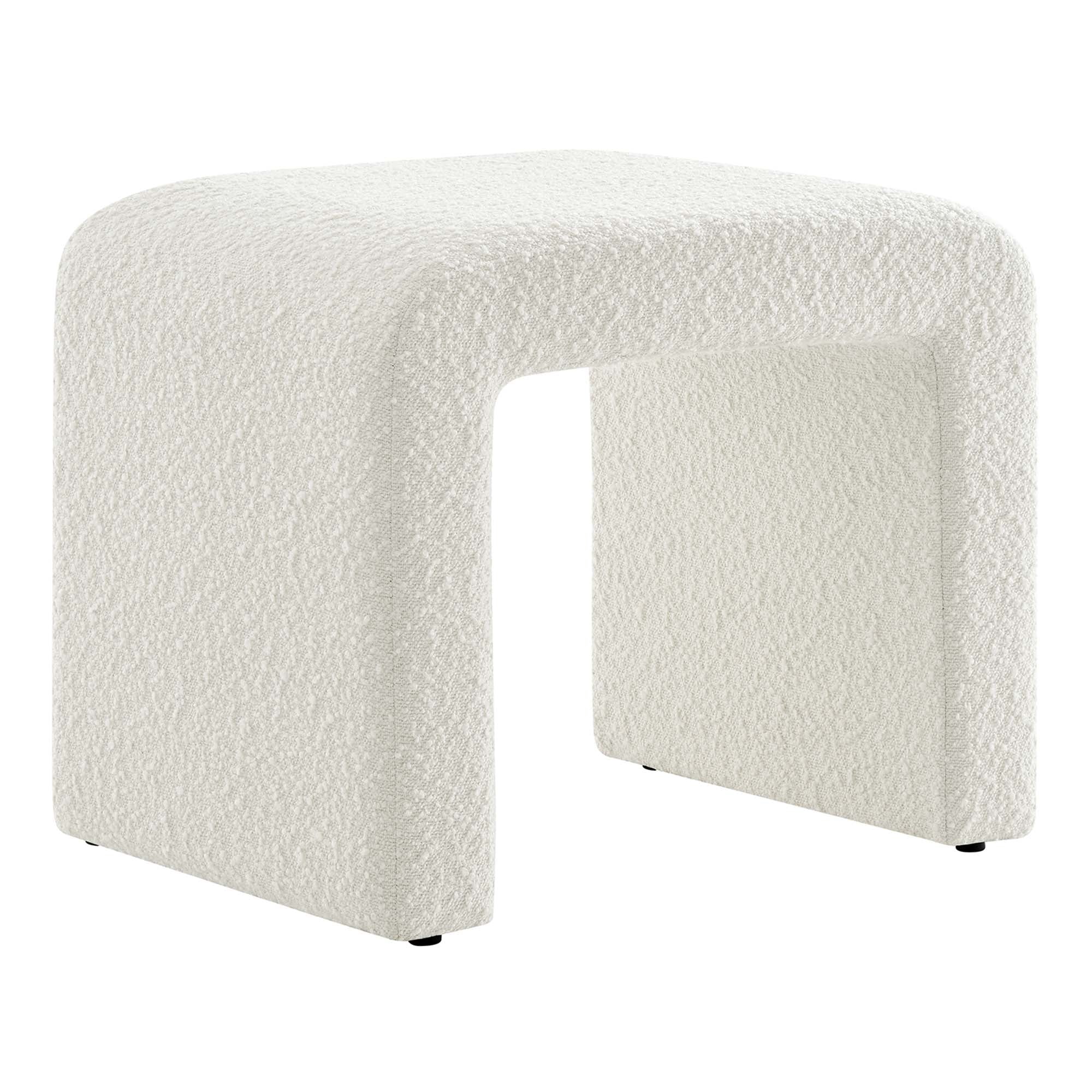 Modway Simba Boucle Fabric Waterfall Stool