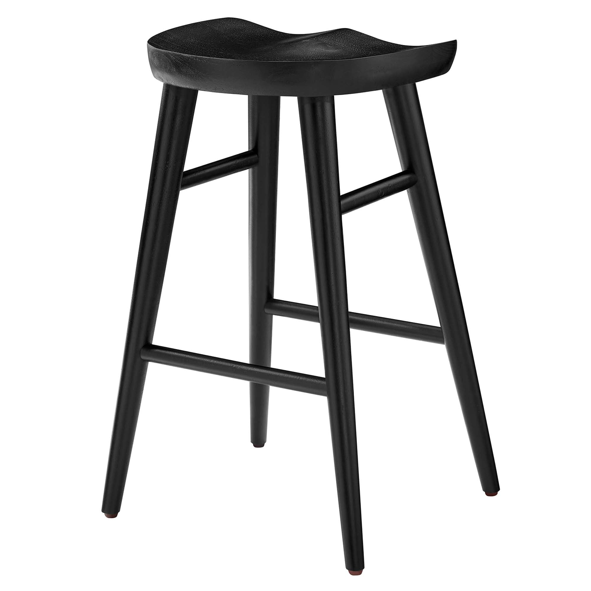 Modway Saville Backless Wood Counter Stools Set of 2