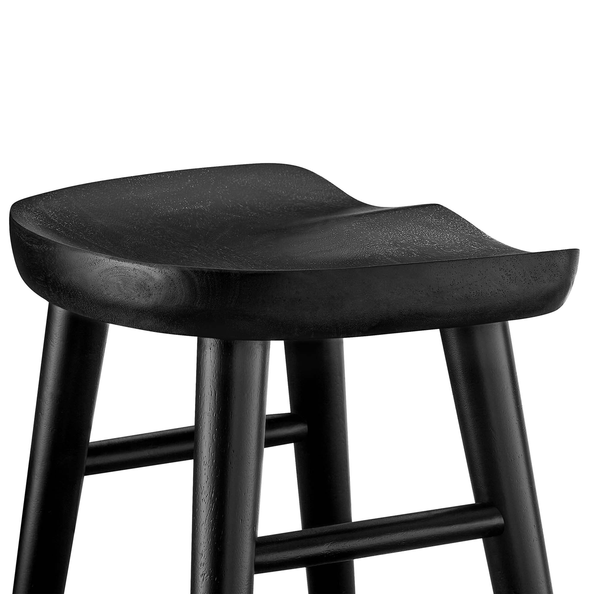 Modway Saville Backless Wood Counter Stools Set of 2