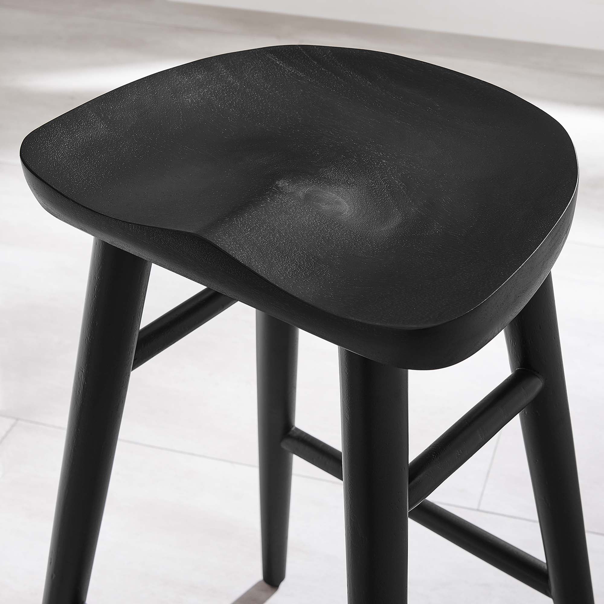 Modway Saville Backless Wood Counter Stools Set of 2