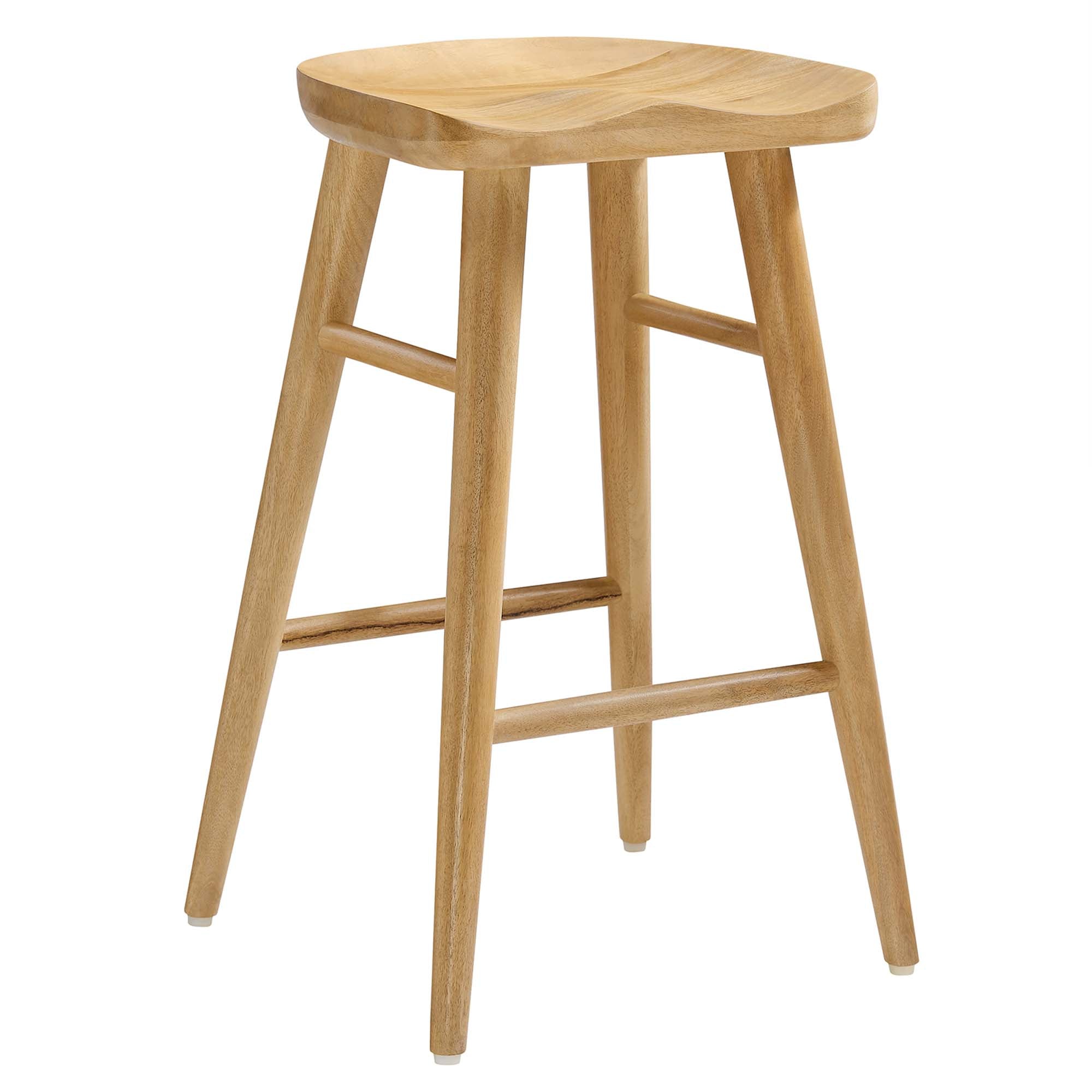 Modway Saville Backless Wood Counter Stools Set of 2