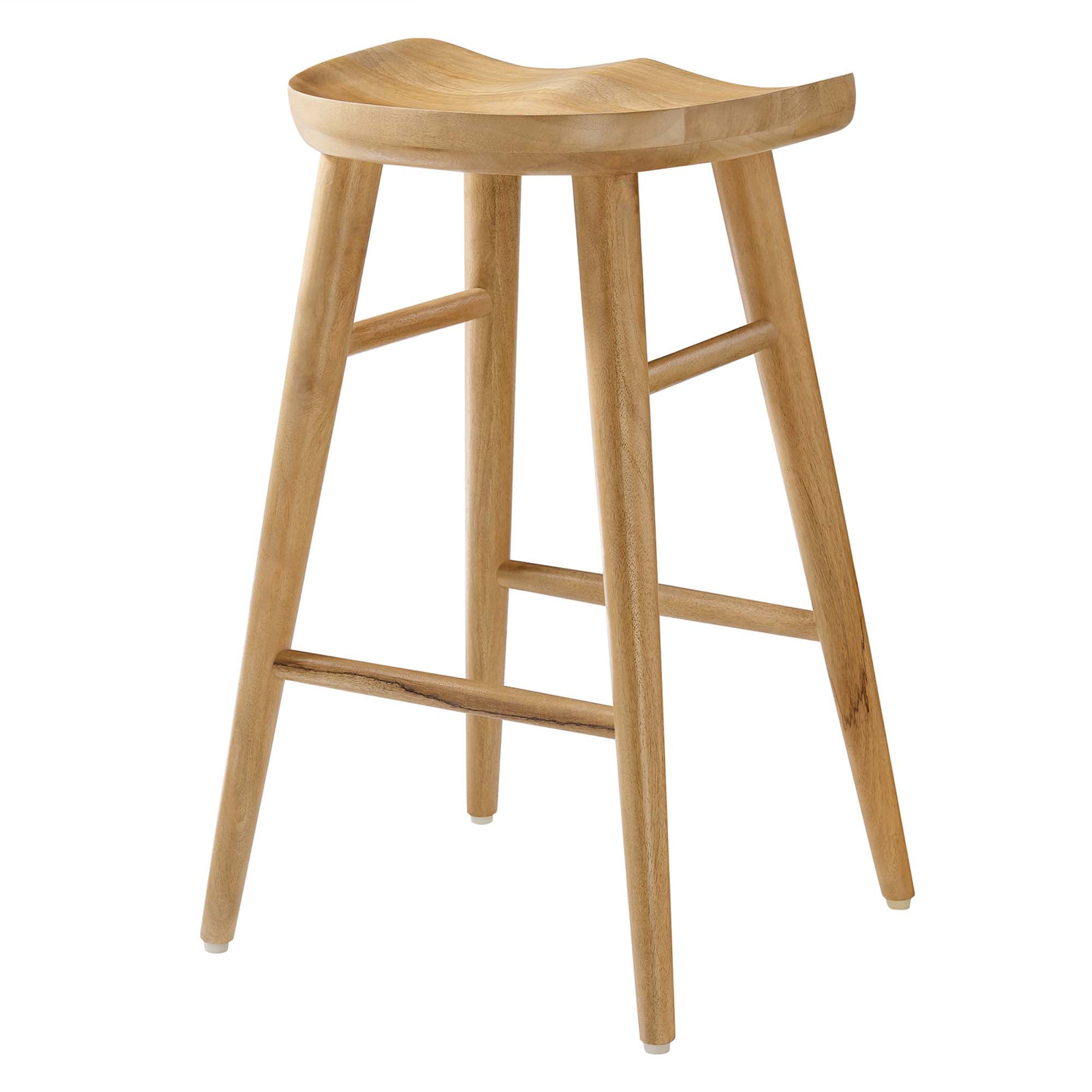 Modway Saville Backless Wood Counter Stools Set of 2
