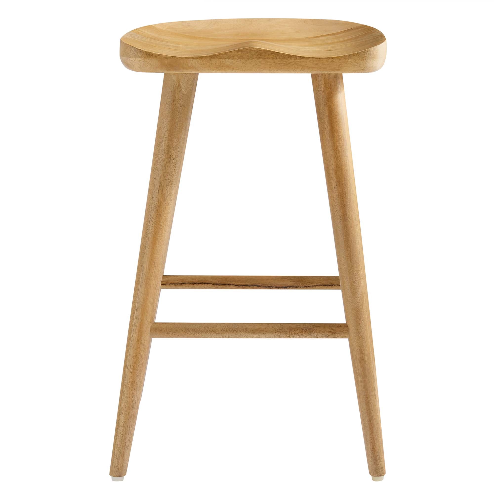 Modway Saville Backless Wood Counter Stools Set of 2