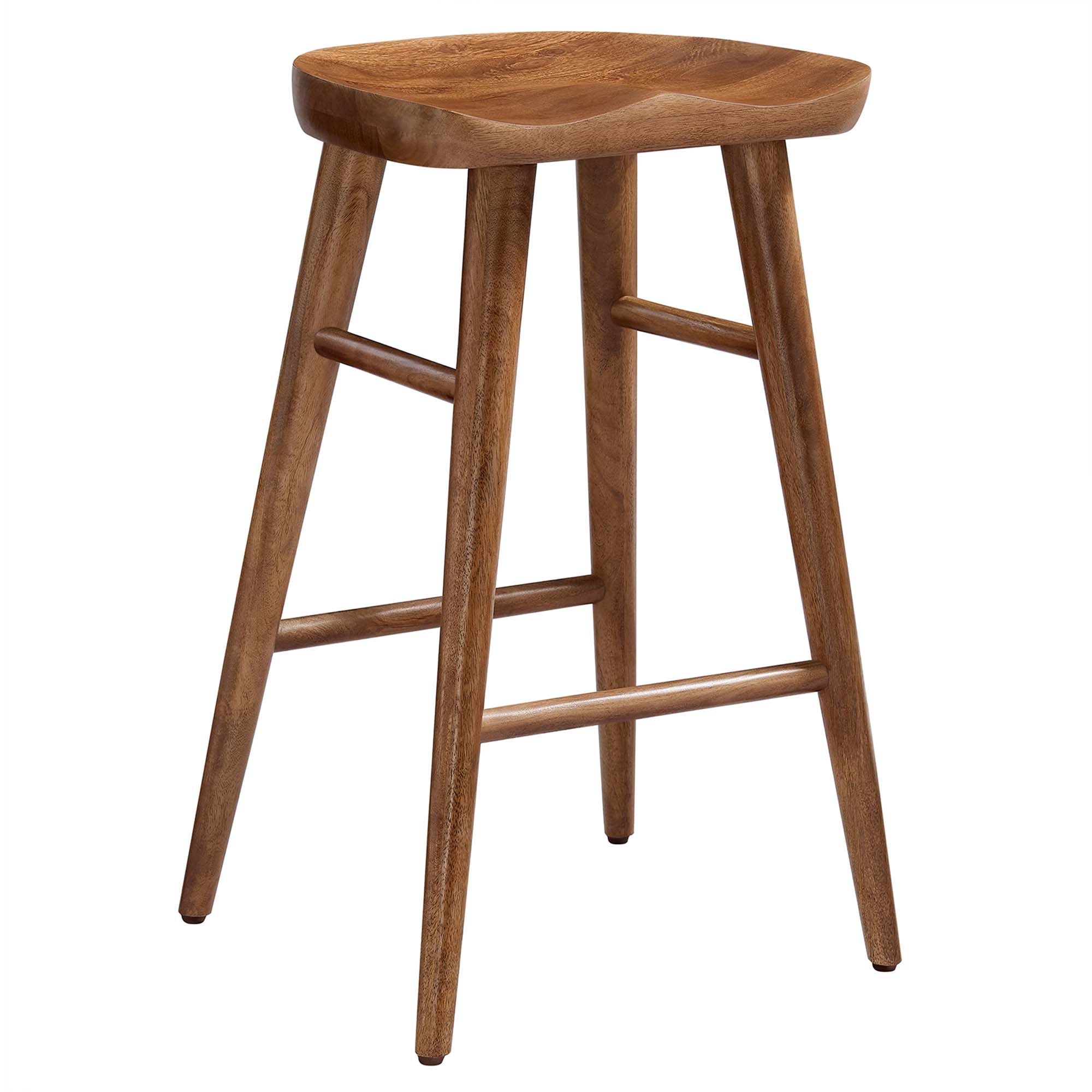Modway Saville Backless Wood Counter Stools Set of 2