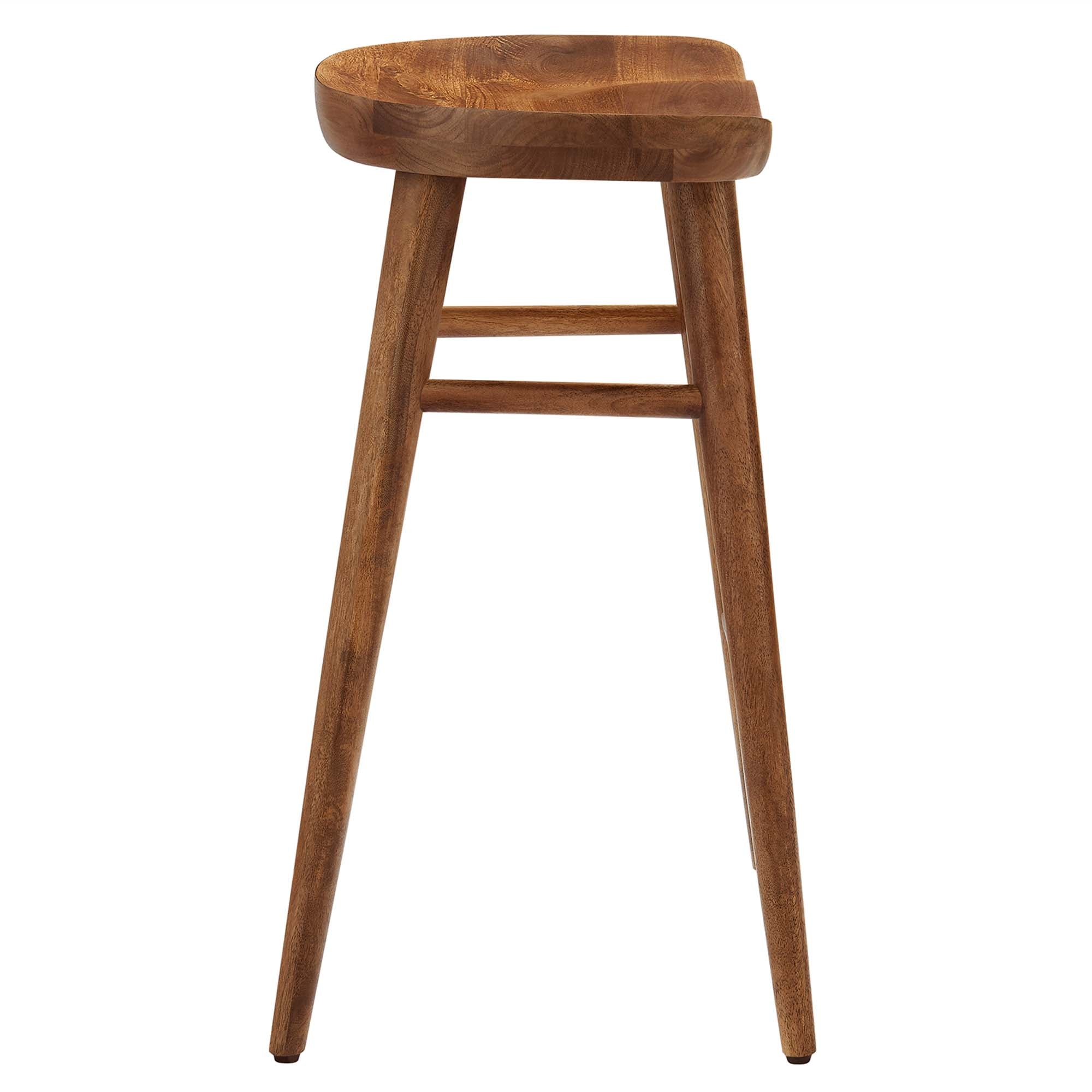 Modway Saville Backless Wood Counter Stools Set of 2