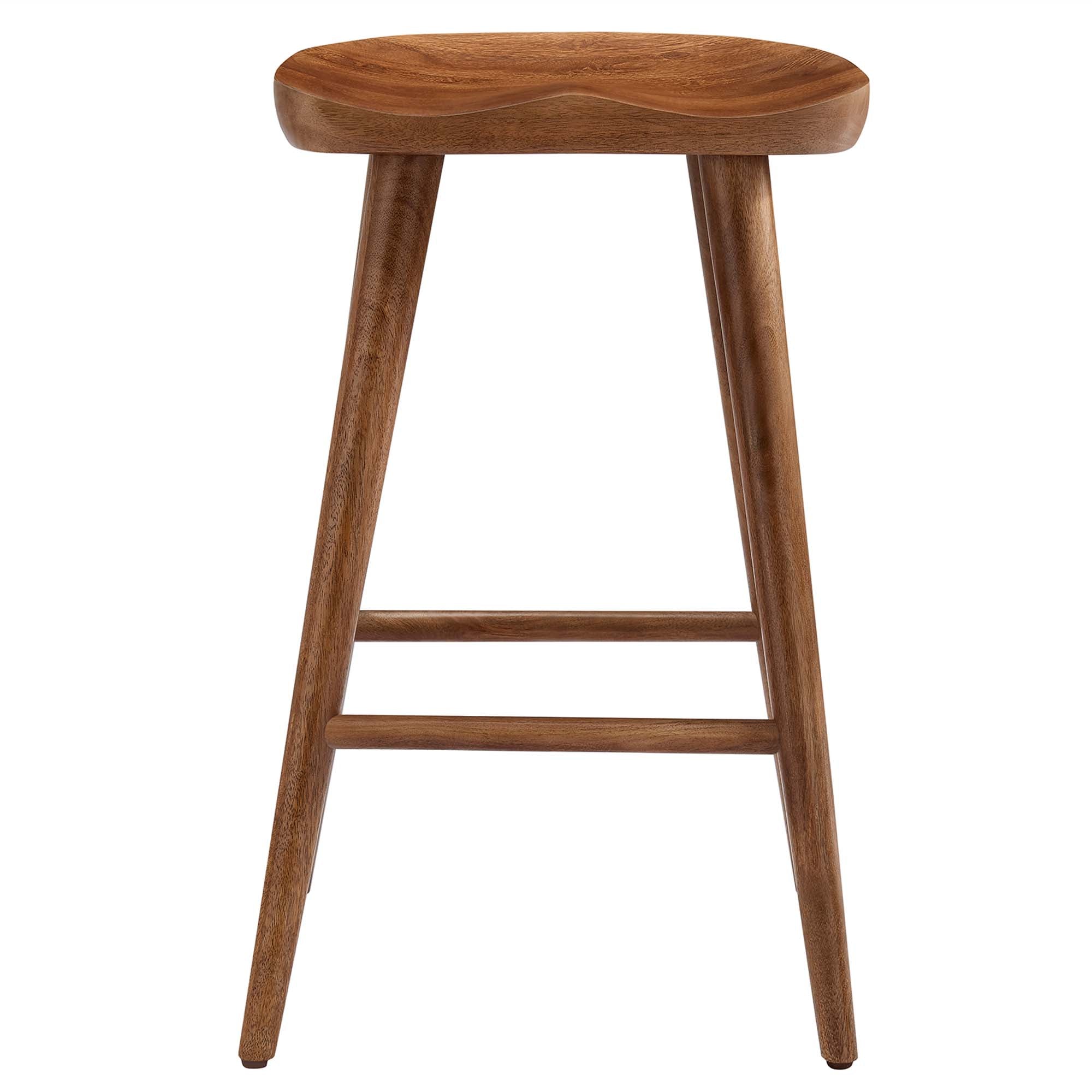 Modway Saville Backless Wood Counter Stools Set of 2