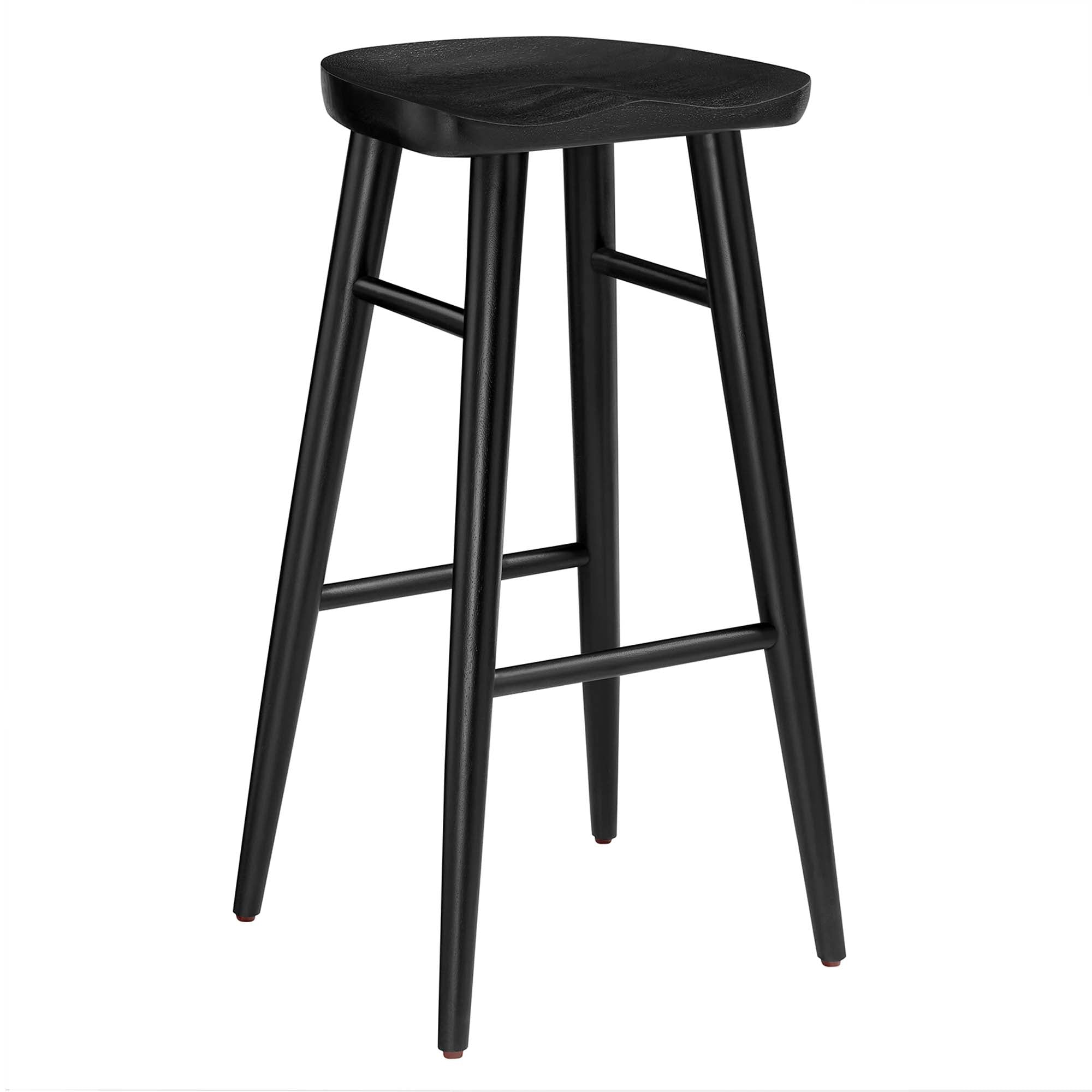 Modway Saville Backless Wood Bar Stools Set of 2