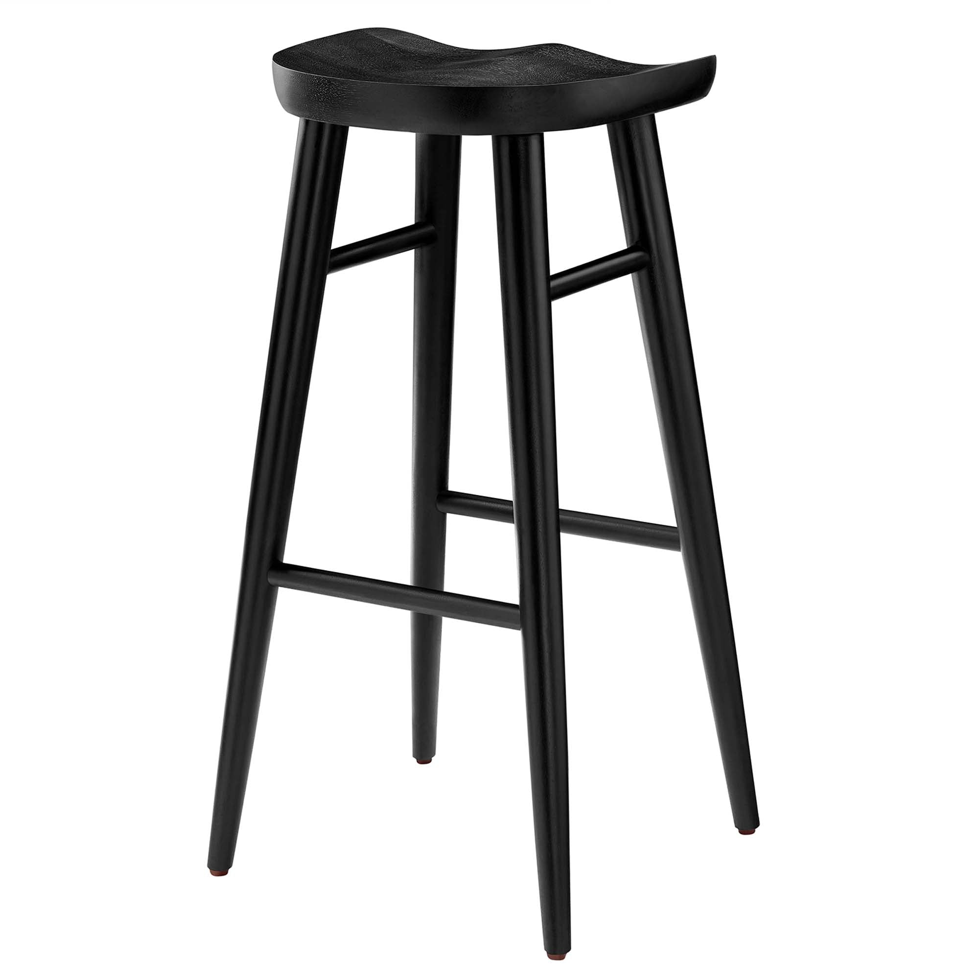 Modway Saville Backless Wood Bar Stools Set of 2