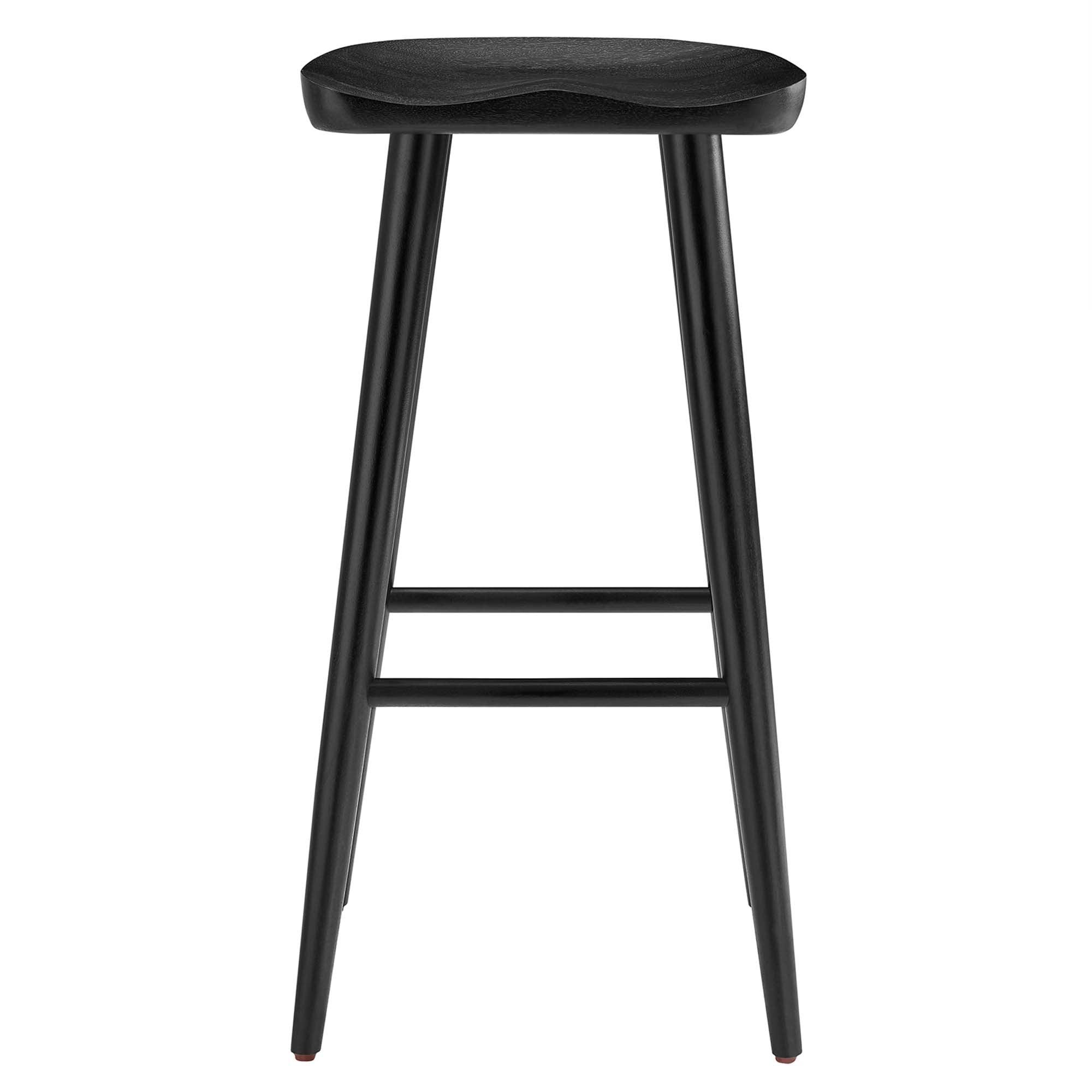 Modway Saville Backless Wood Bar Stools Set of 2