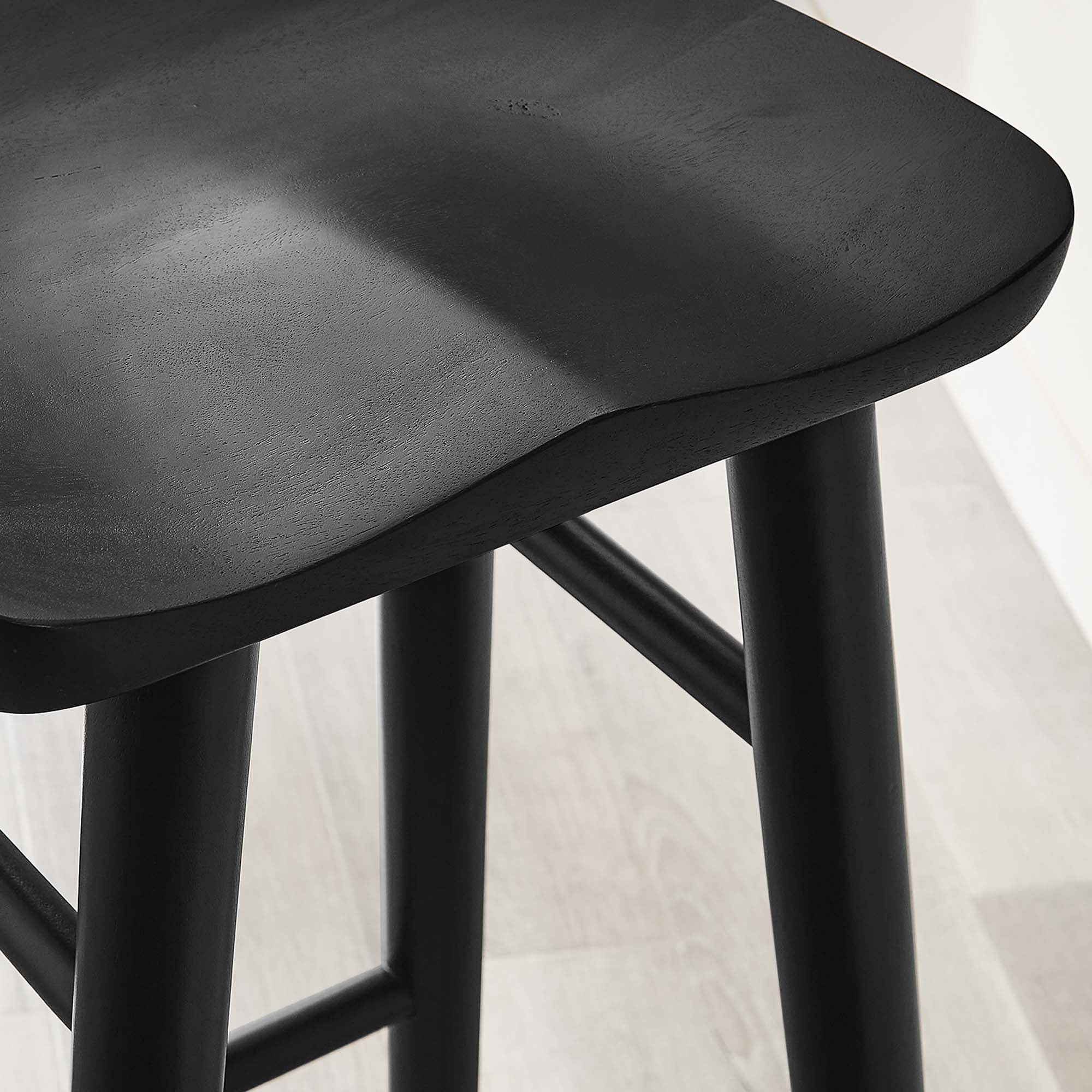 Modway Saville Backless Wood Bar Stools Set of 2