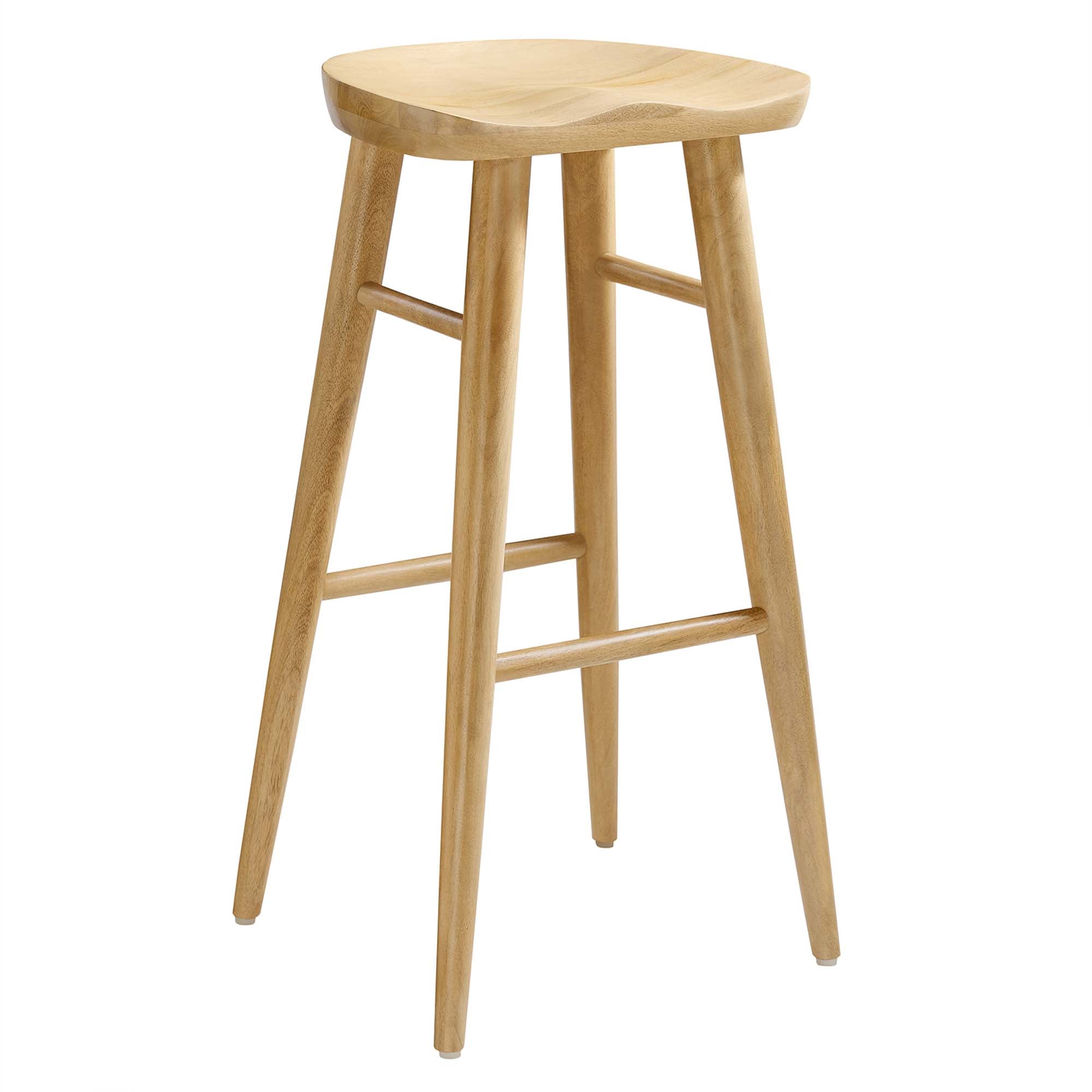 Modway Saville Backless Wood Bar Stools Set of 2