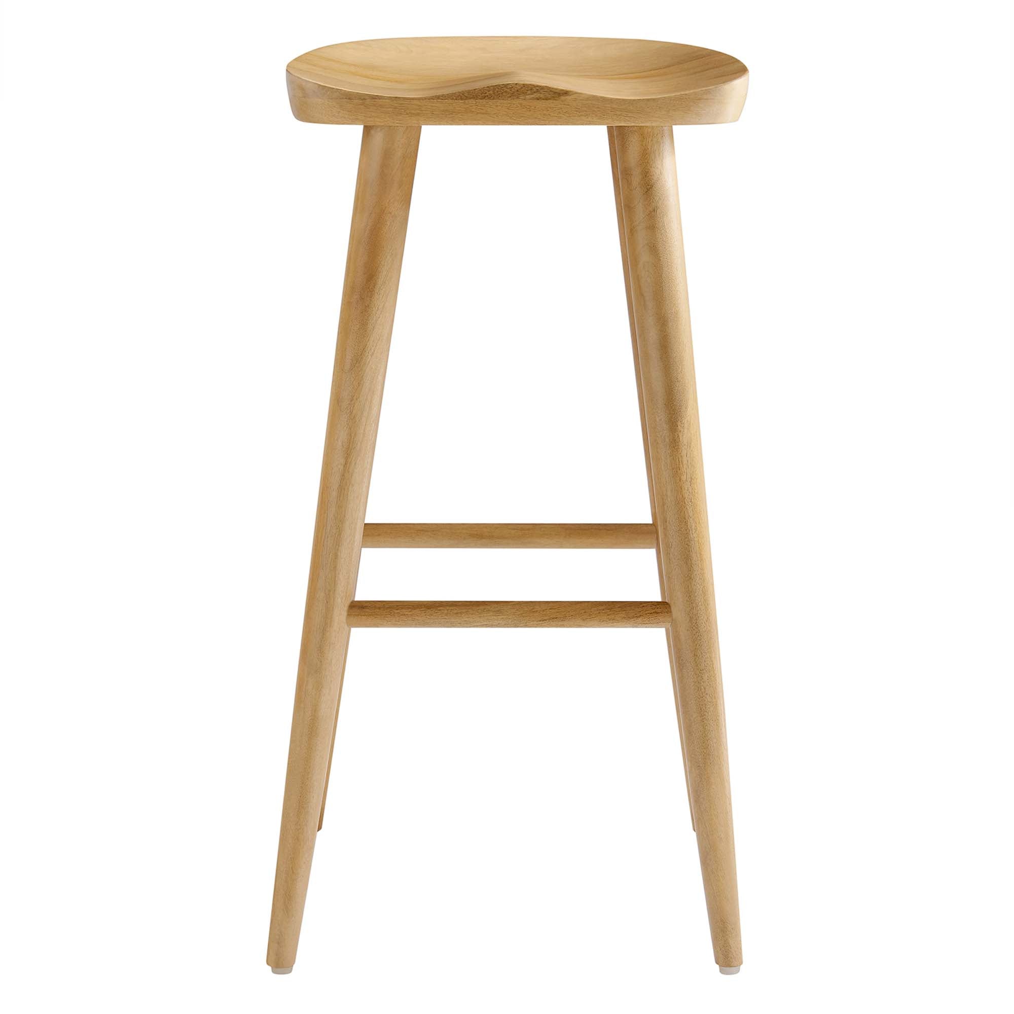 Modway Saville Backless Wood Bar Stools Set of 2