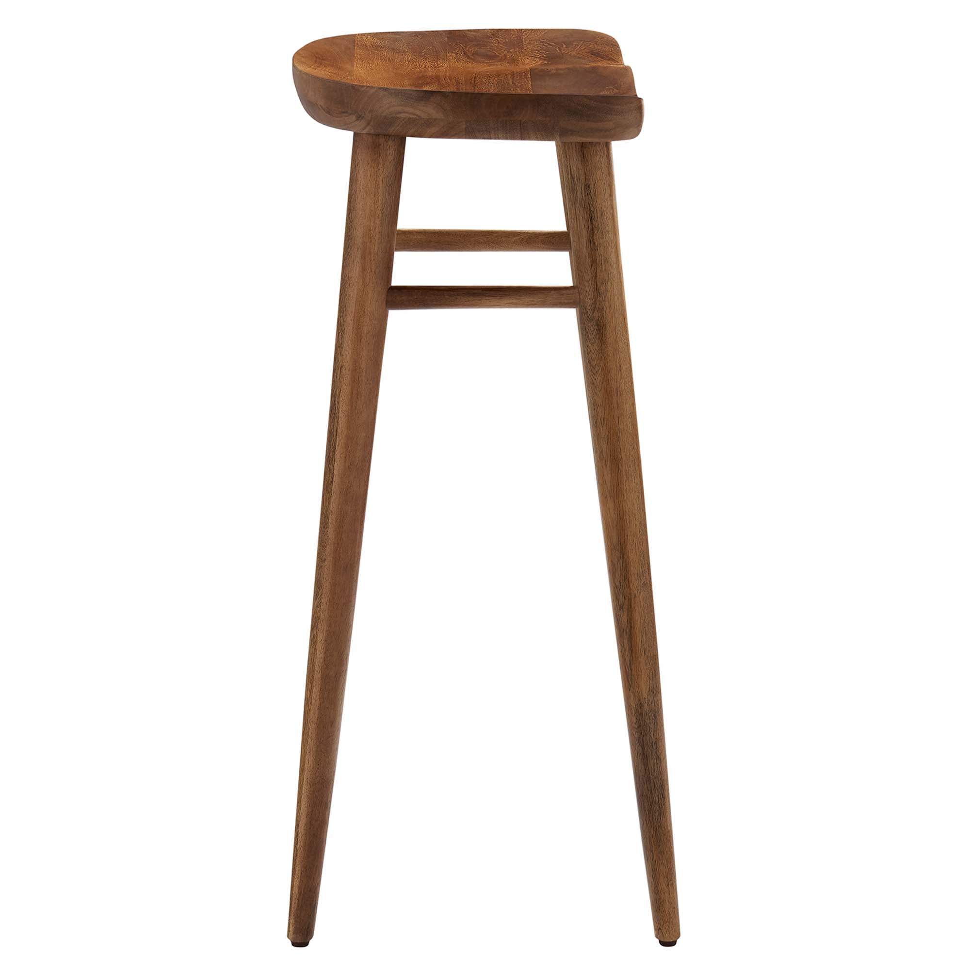 Modway Saville Backless Wood Bar Stools Set of 2