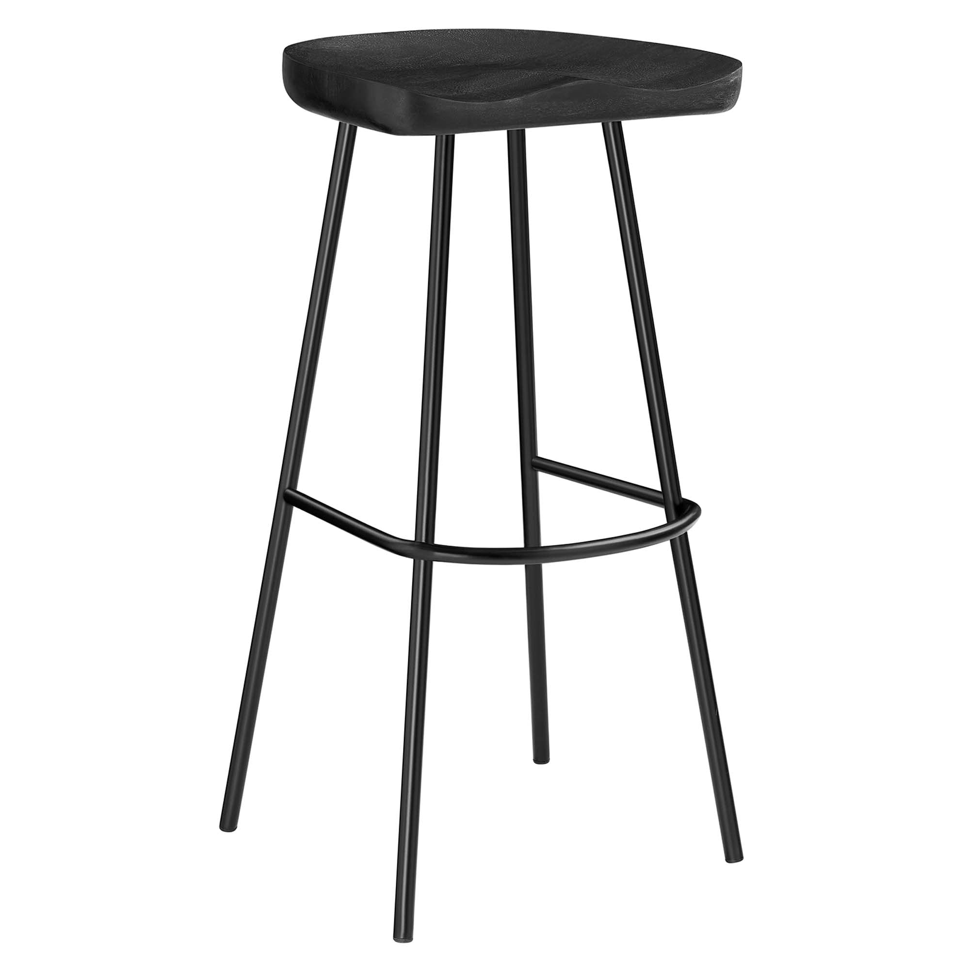 Modway Concord Backless Wood Bar Stools Set of 2
