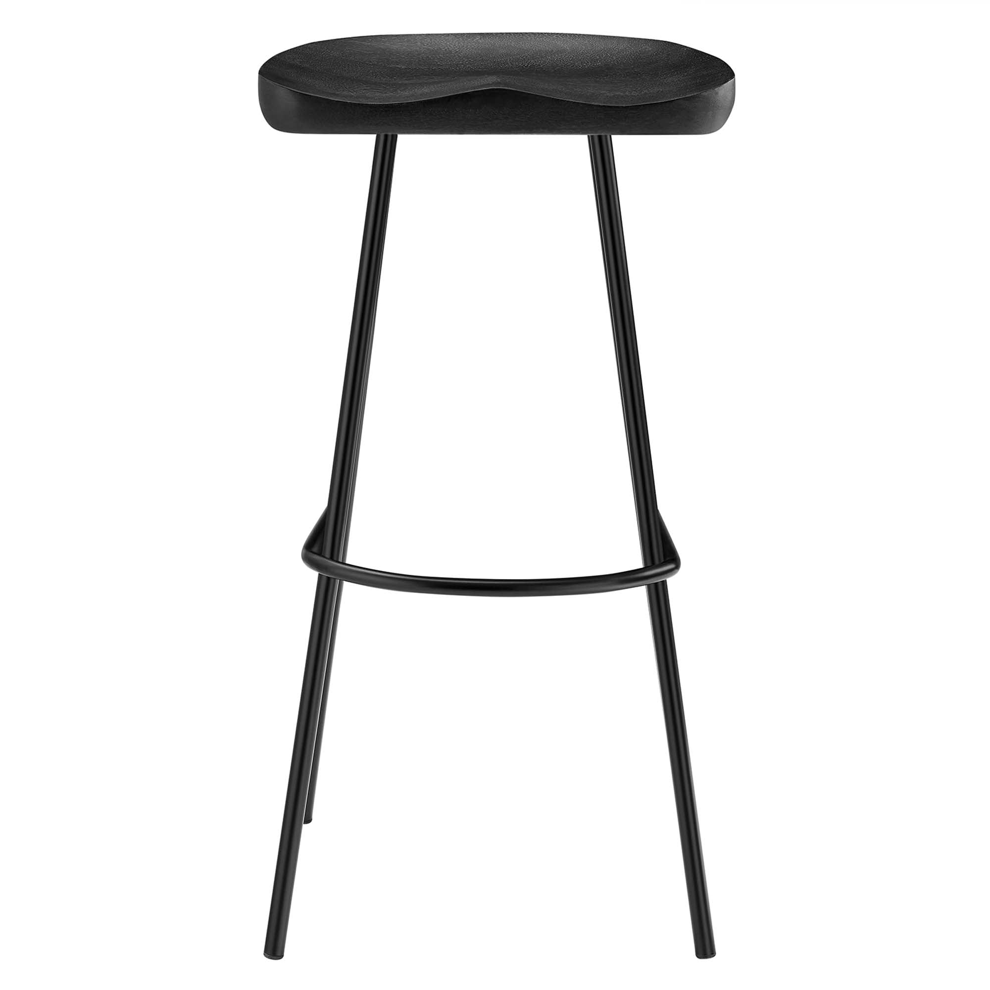 Modway Concord Backless Wood Bar Stools Set of 2