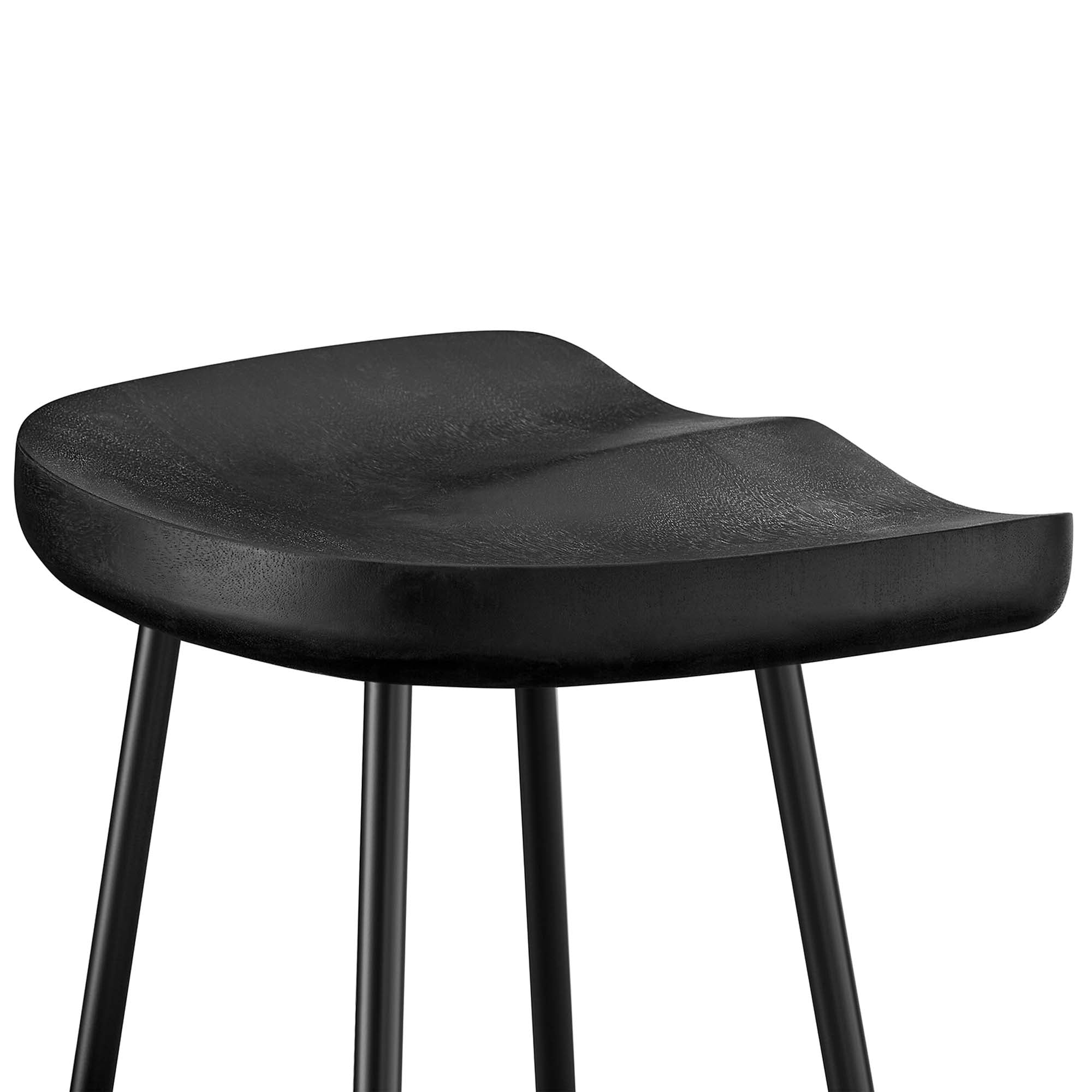 Modway Concord Backless Wood Bar Stools Set of 2
