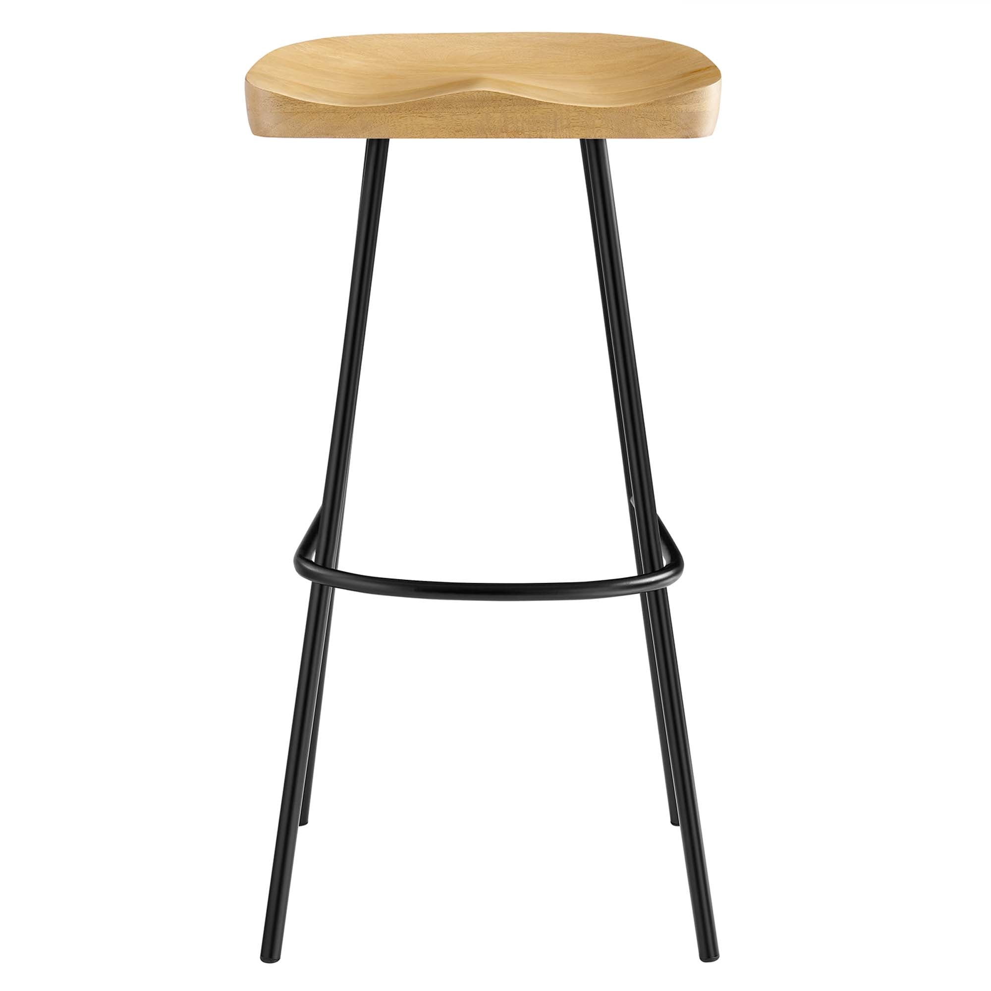 Modway Concord Backless Wood Bar Stools Set of 2