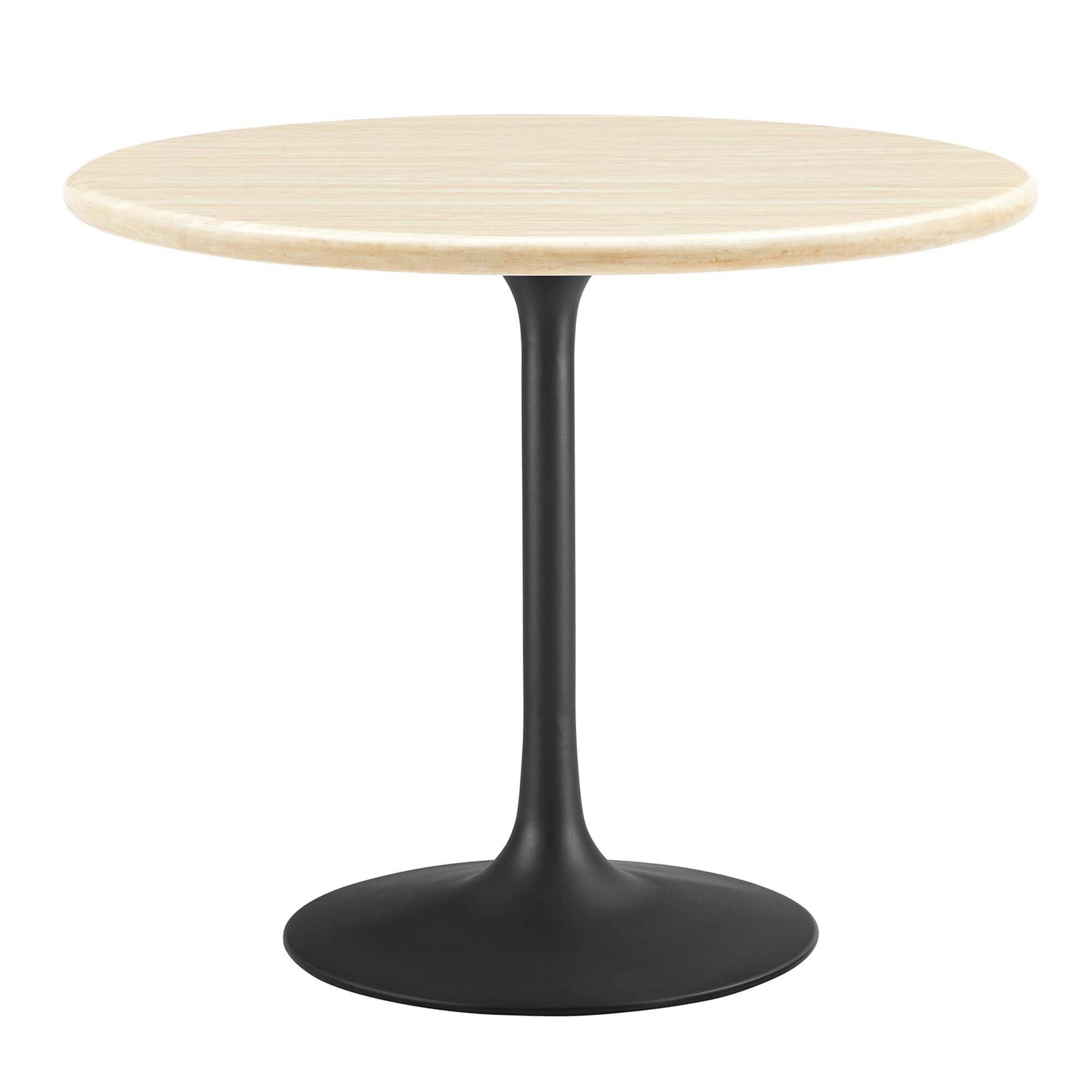 Modway Lippa 36" Round Faux Travertine Dining Table