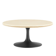 Modway Lippa 36" Round Faux Travertine Coffee Table