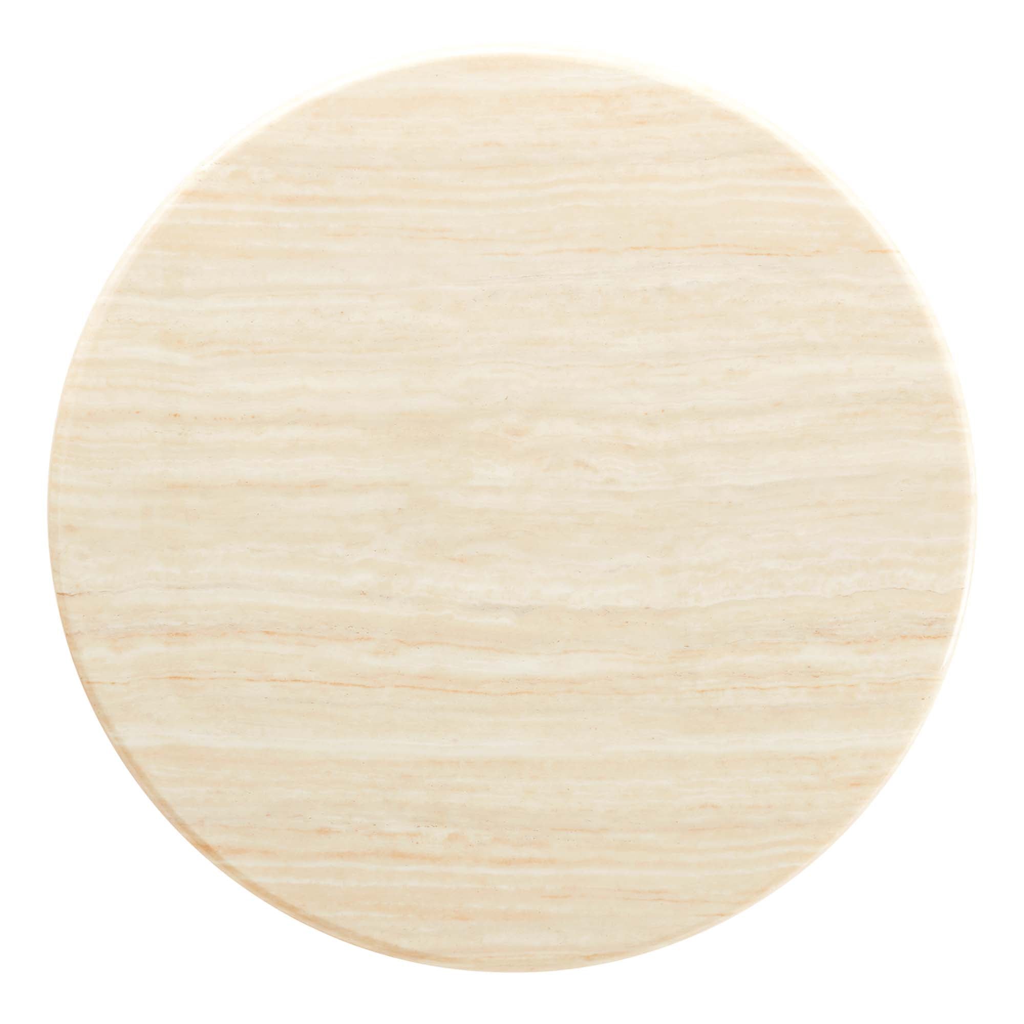 Modway Lippa 36" Round Faux Travertine Coffee Table
