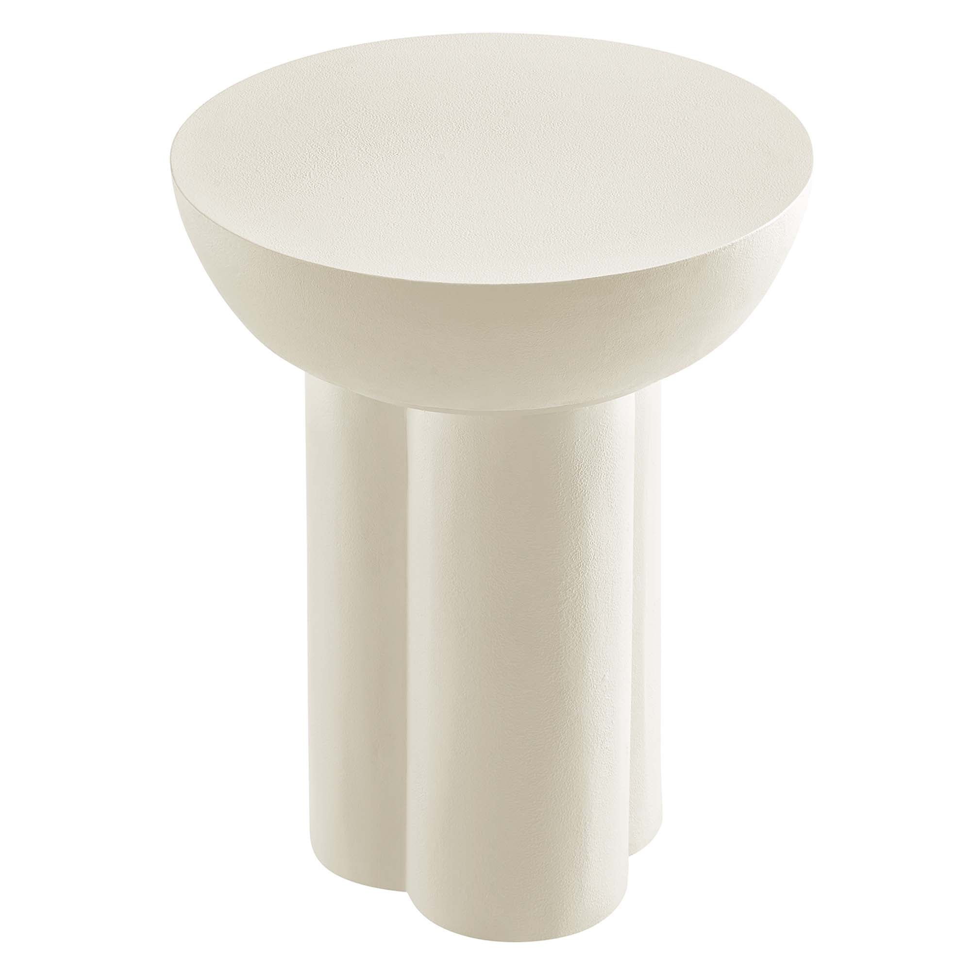 Modway Caspian Round Concrete Side Table