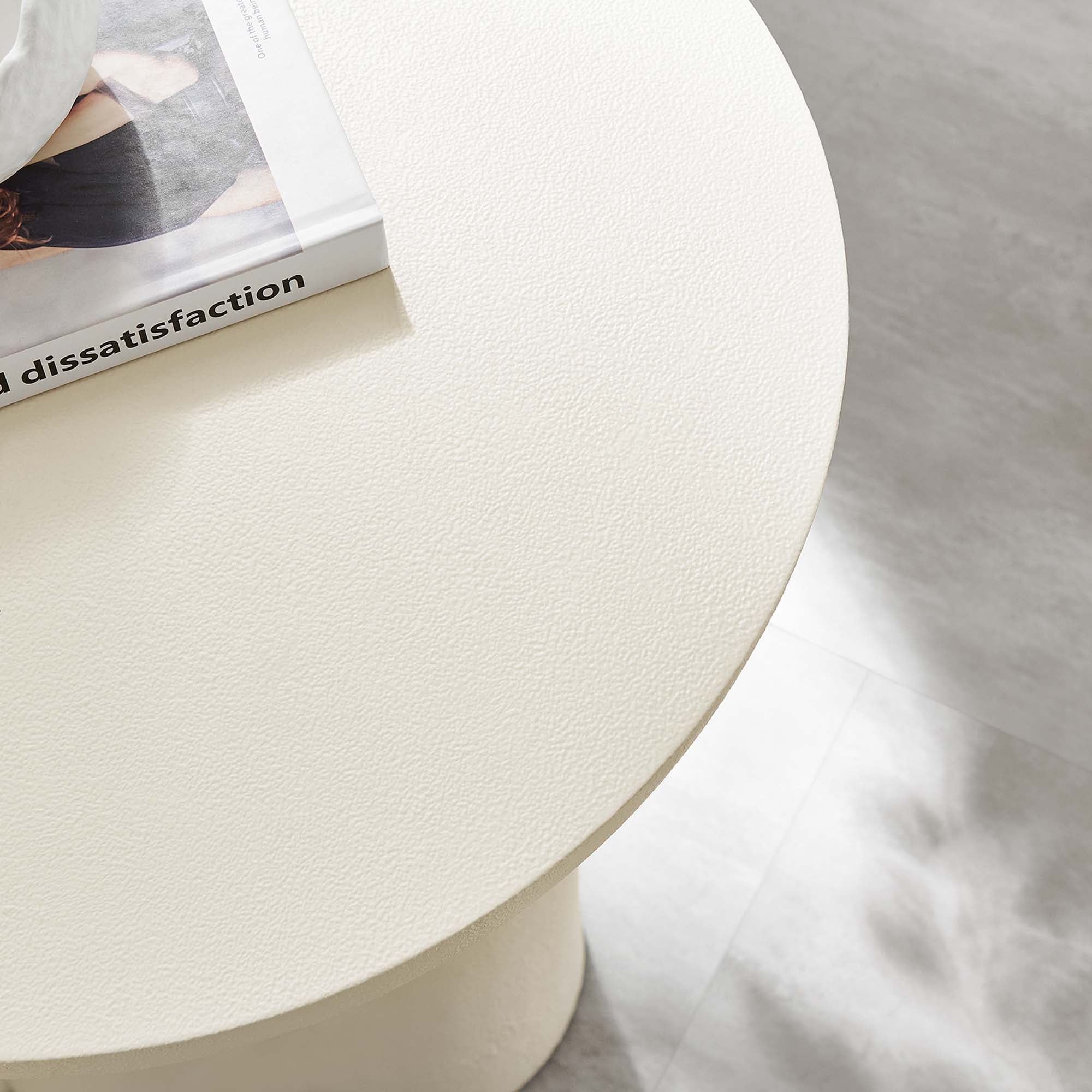 Modway Caspian Round Concrete Side Table