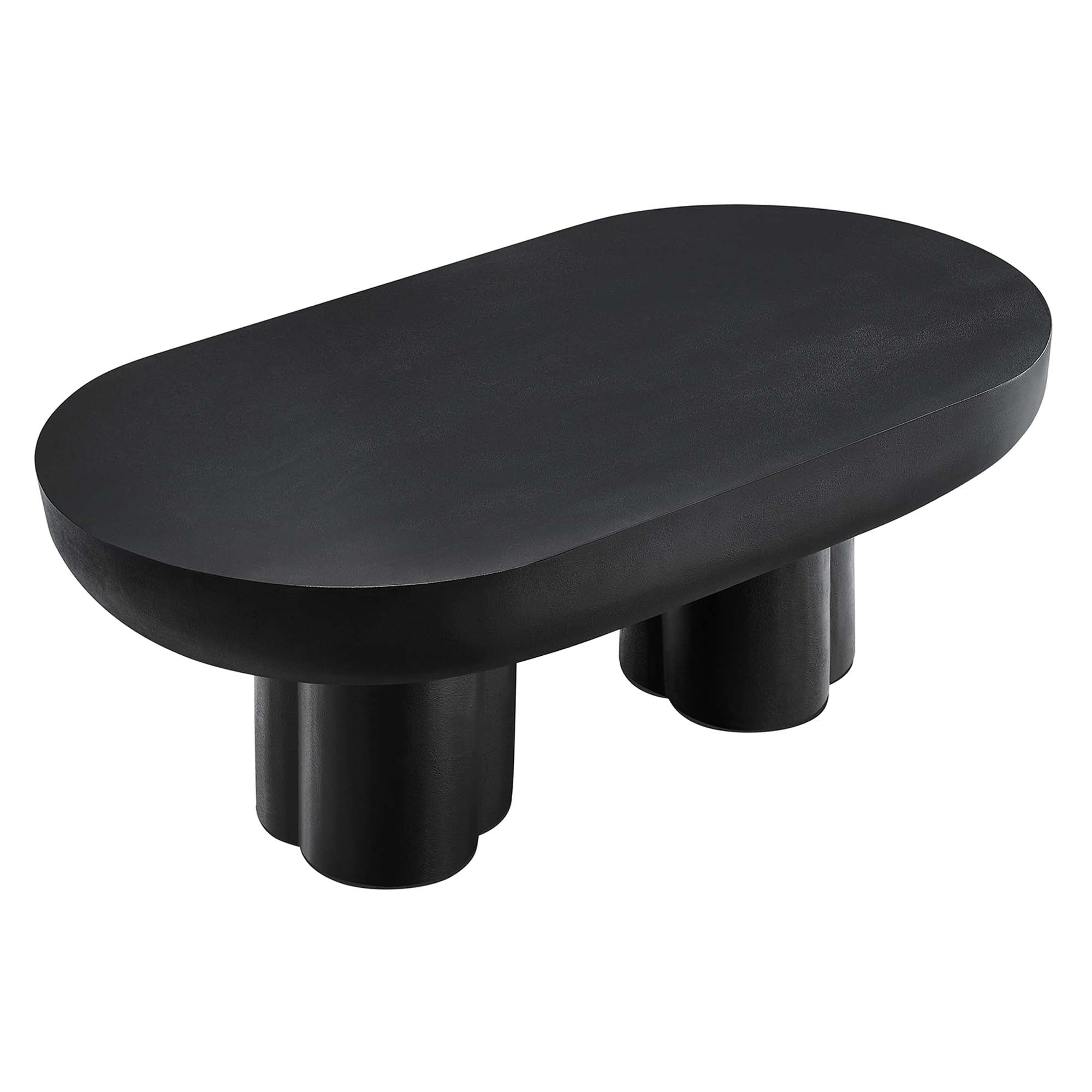 Modway Caspian Oval Concrete Coffee Table