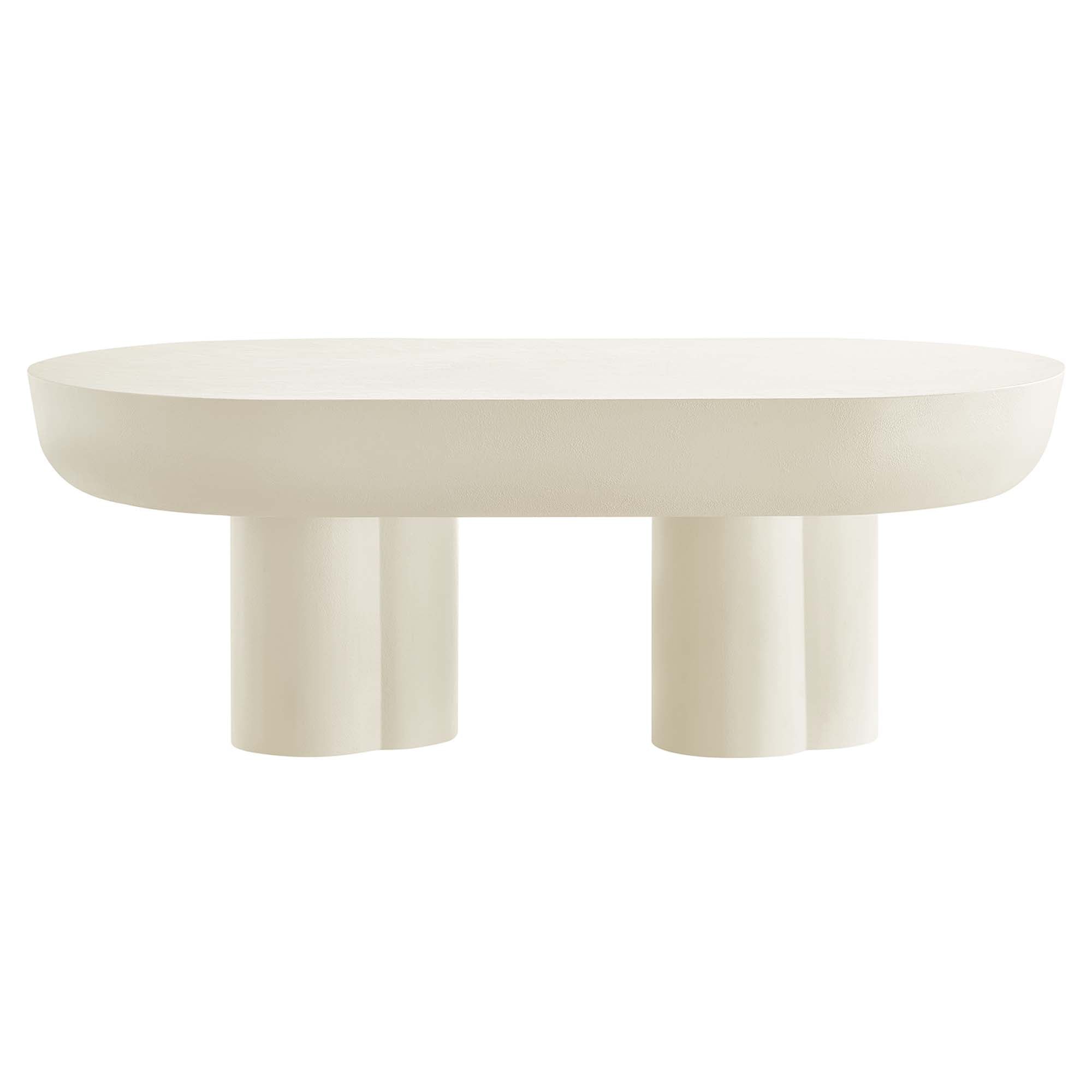 Modway Caspian Oval Concrete Coffee Table