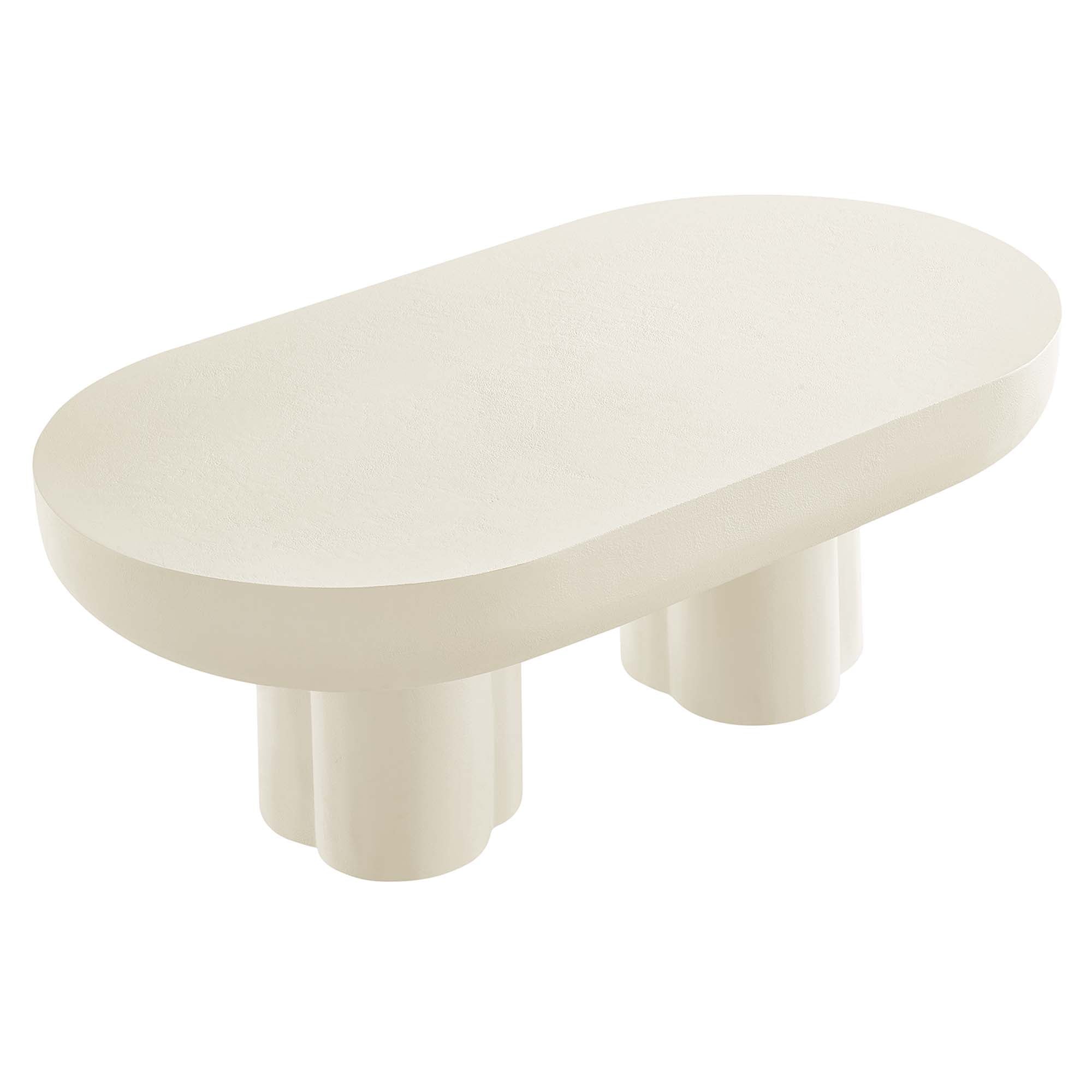 Modway Caspian Oval Concrete Coffee Table