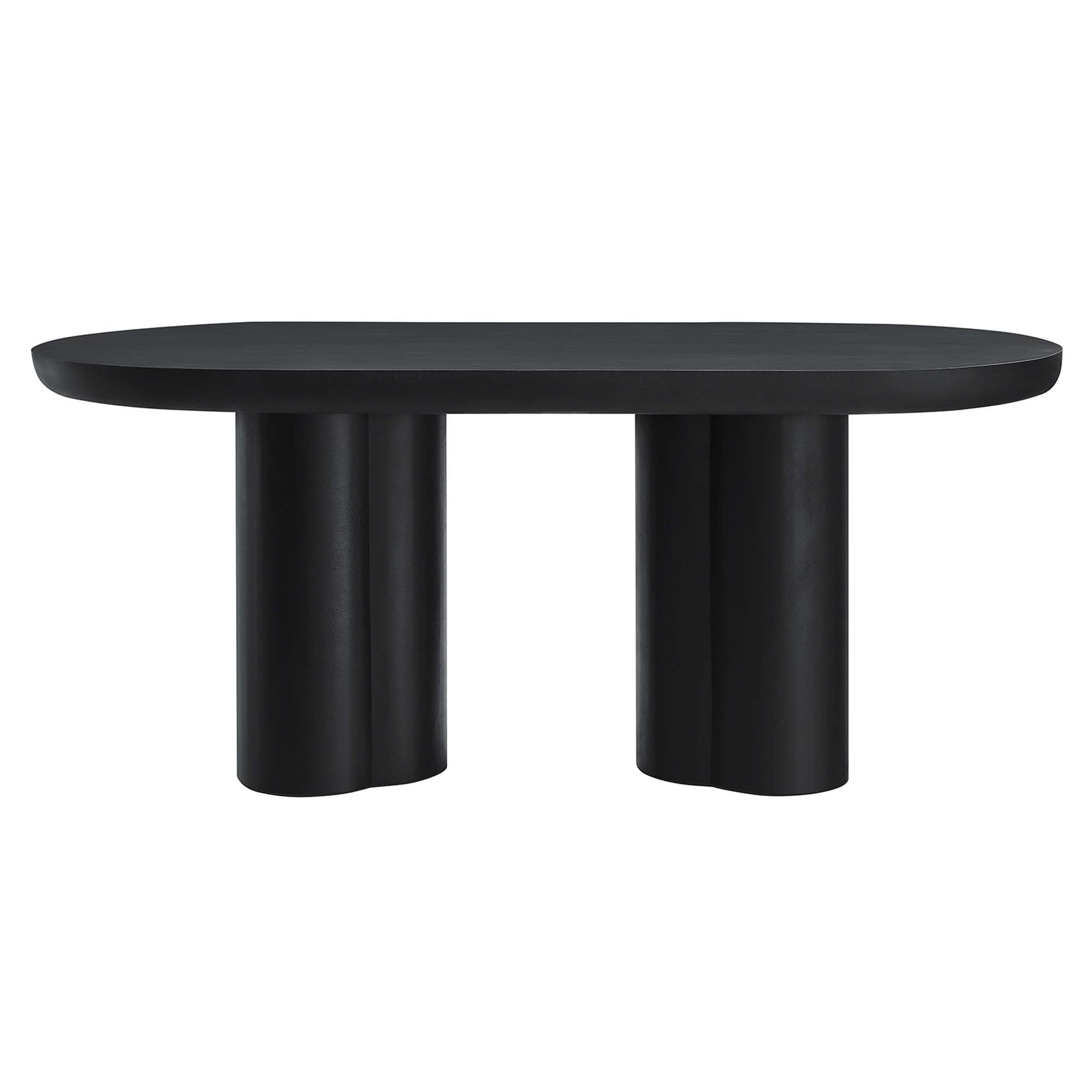 Modway Caspian 72" Oval Concrete Dining Table