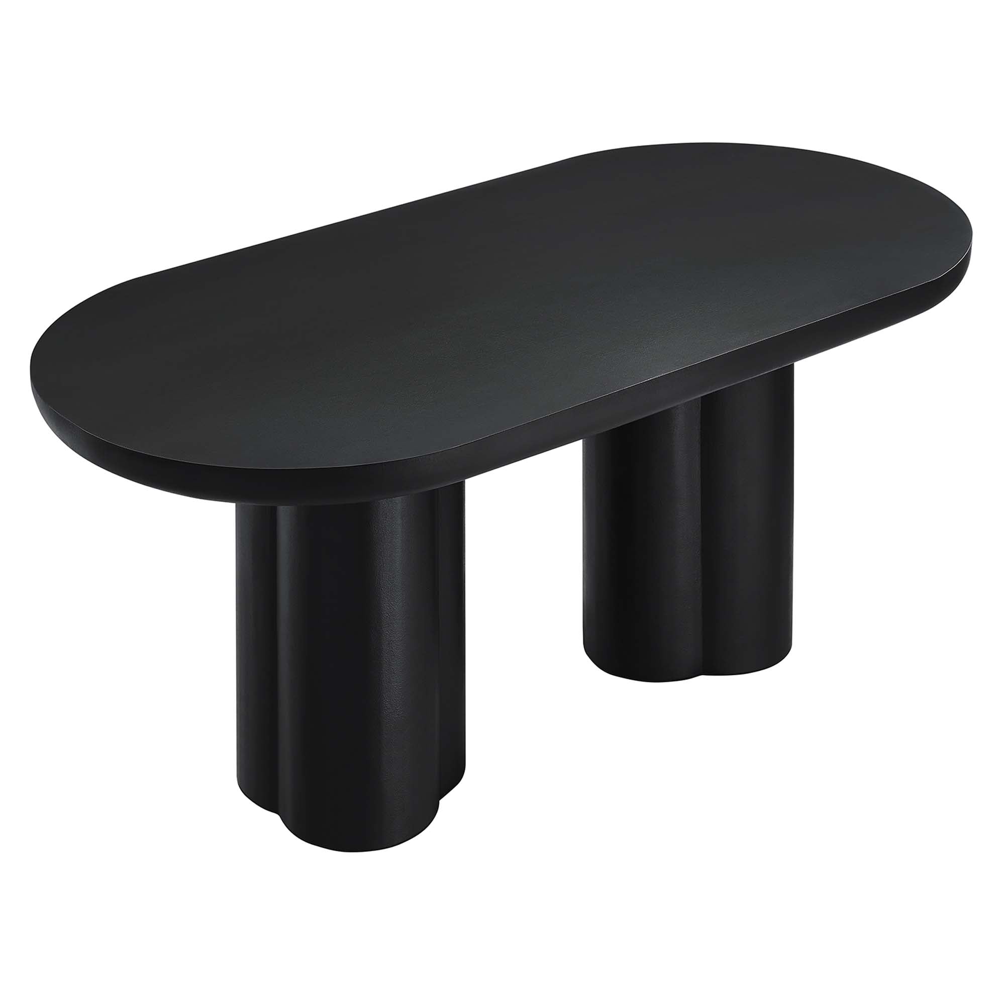 Modway Caspian 72" Oval Concrete Dining Table