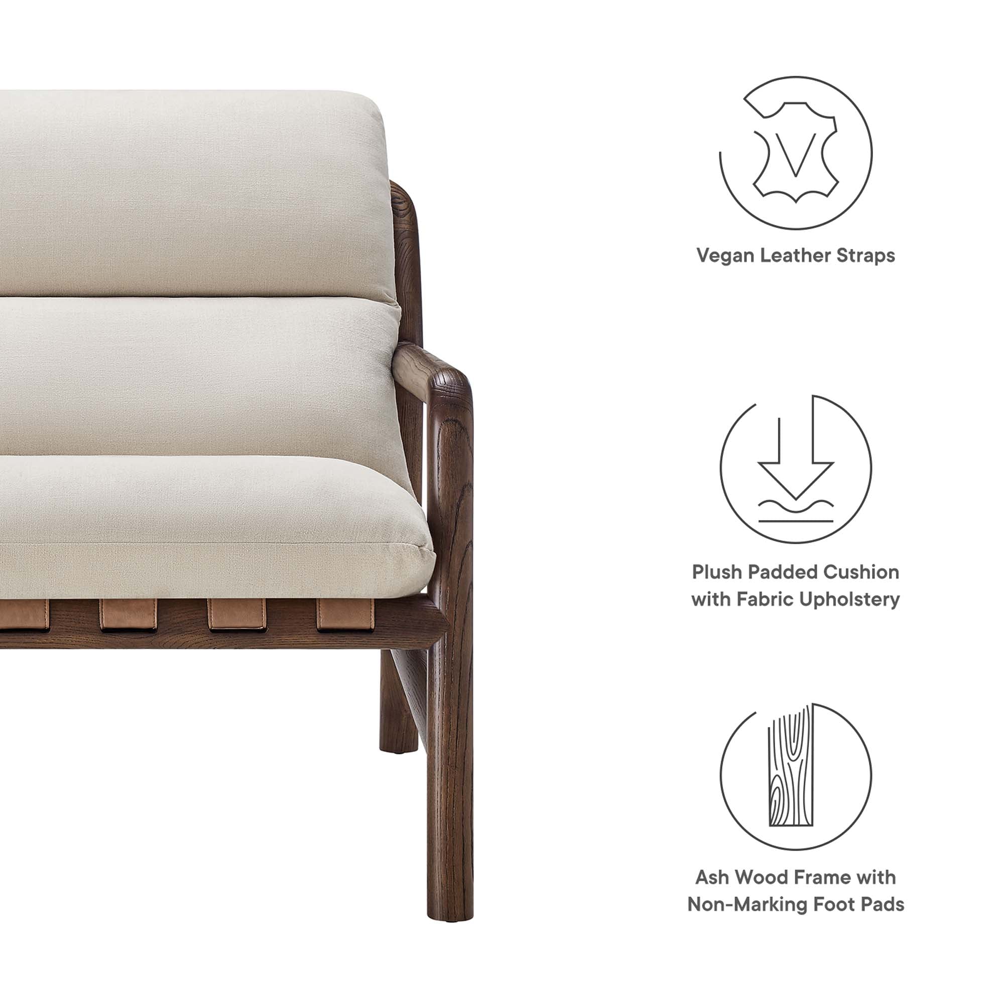 Modway Paxton Wood Sling Chair