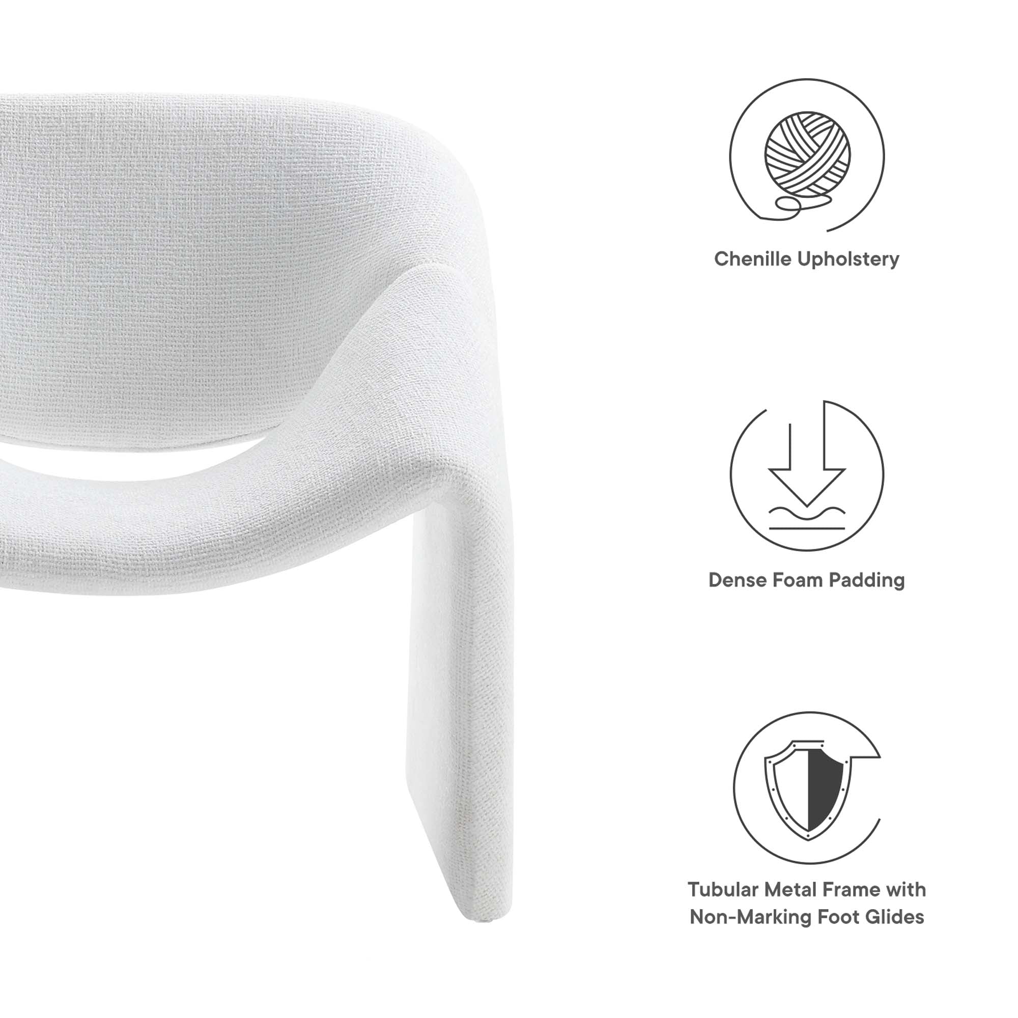 Modway Vivi Chenille Upholstered Accent Chair