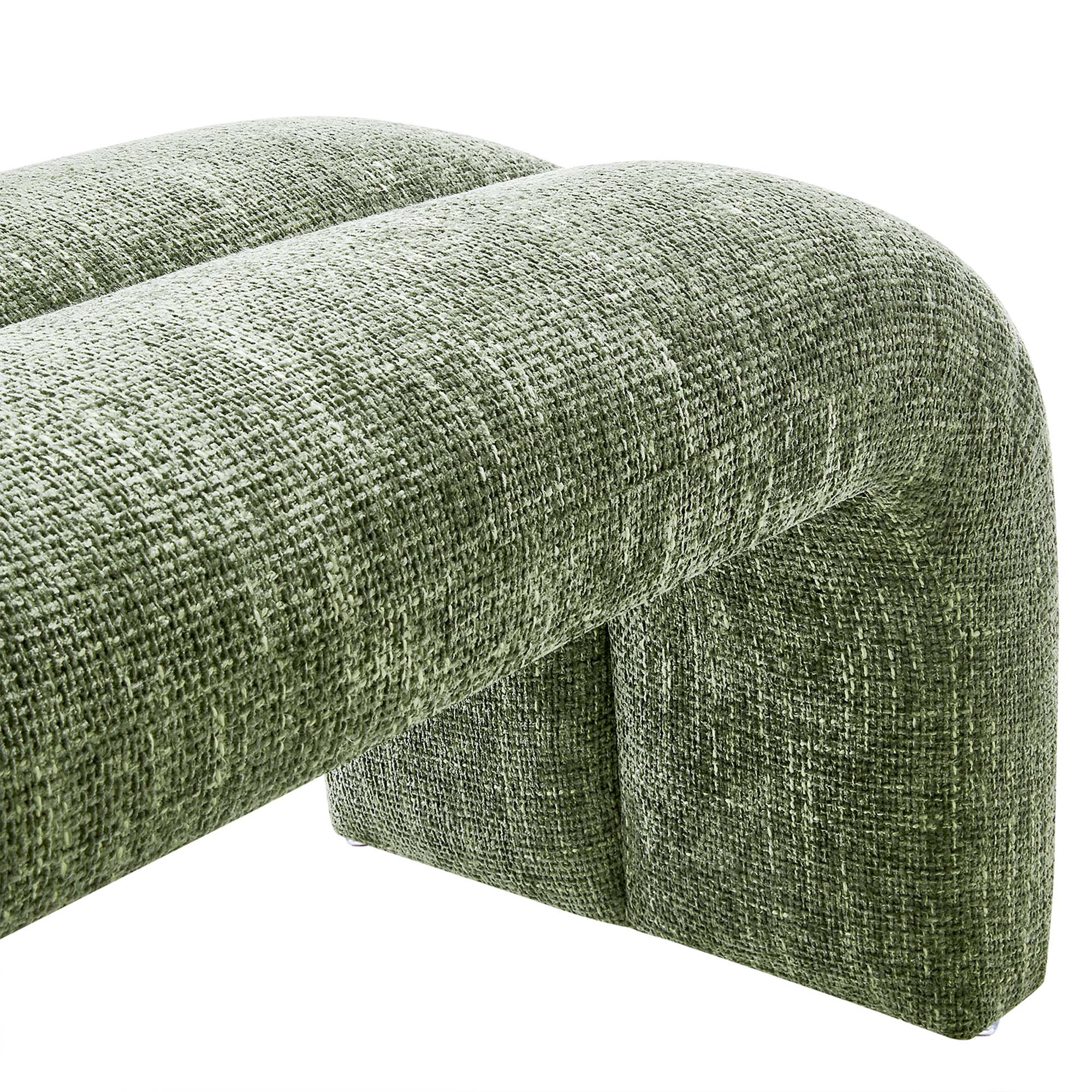 Modway Dax 50.5" Chenille Upholstered Accent Bench