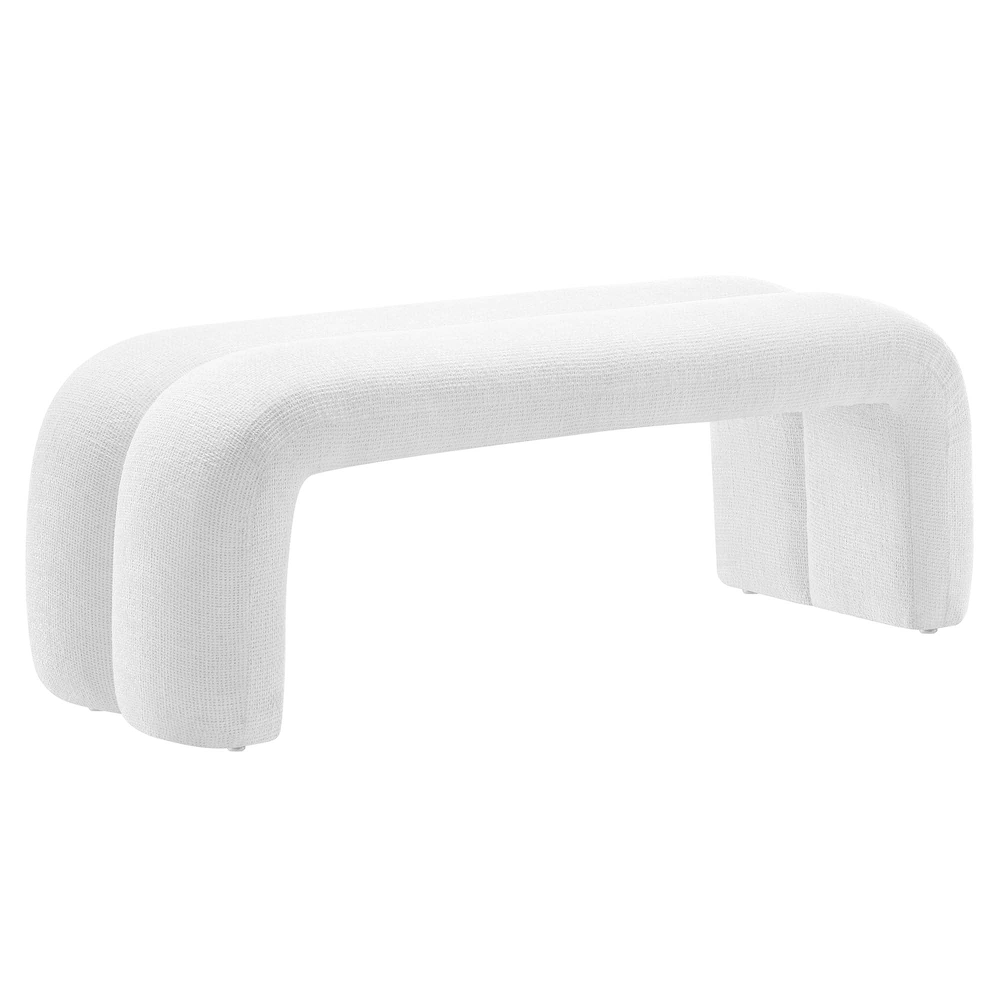 Modway Dax 50.5" Chenille Upholstered Accent Bench