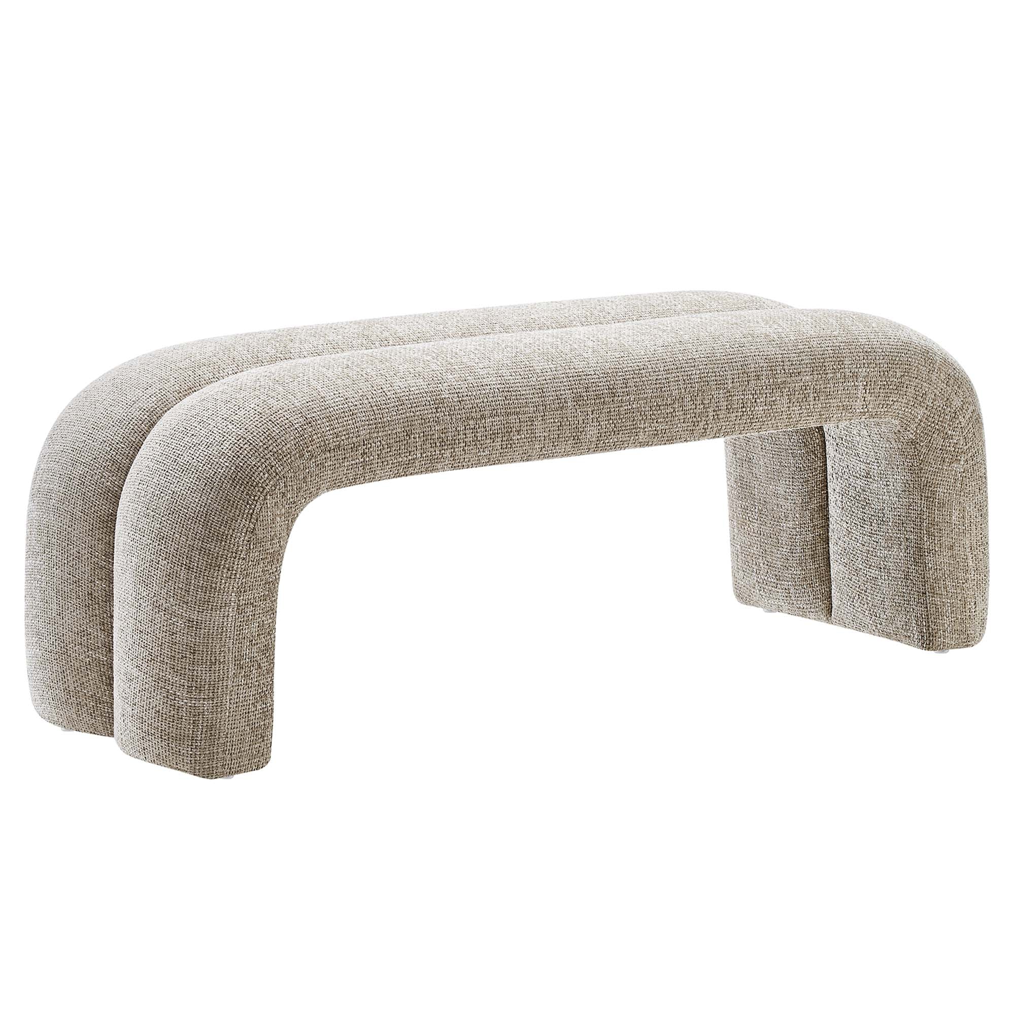 Modway Dax 50.5" Chenille Upholstered Accent Bench