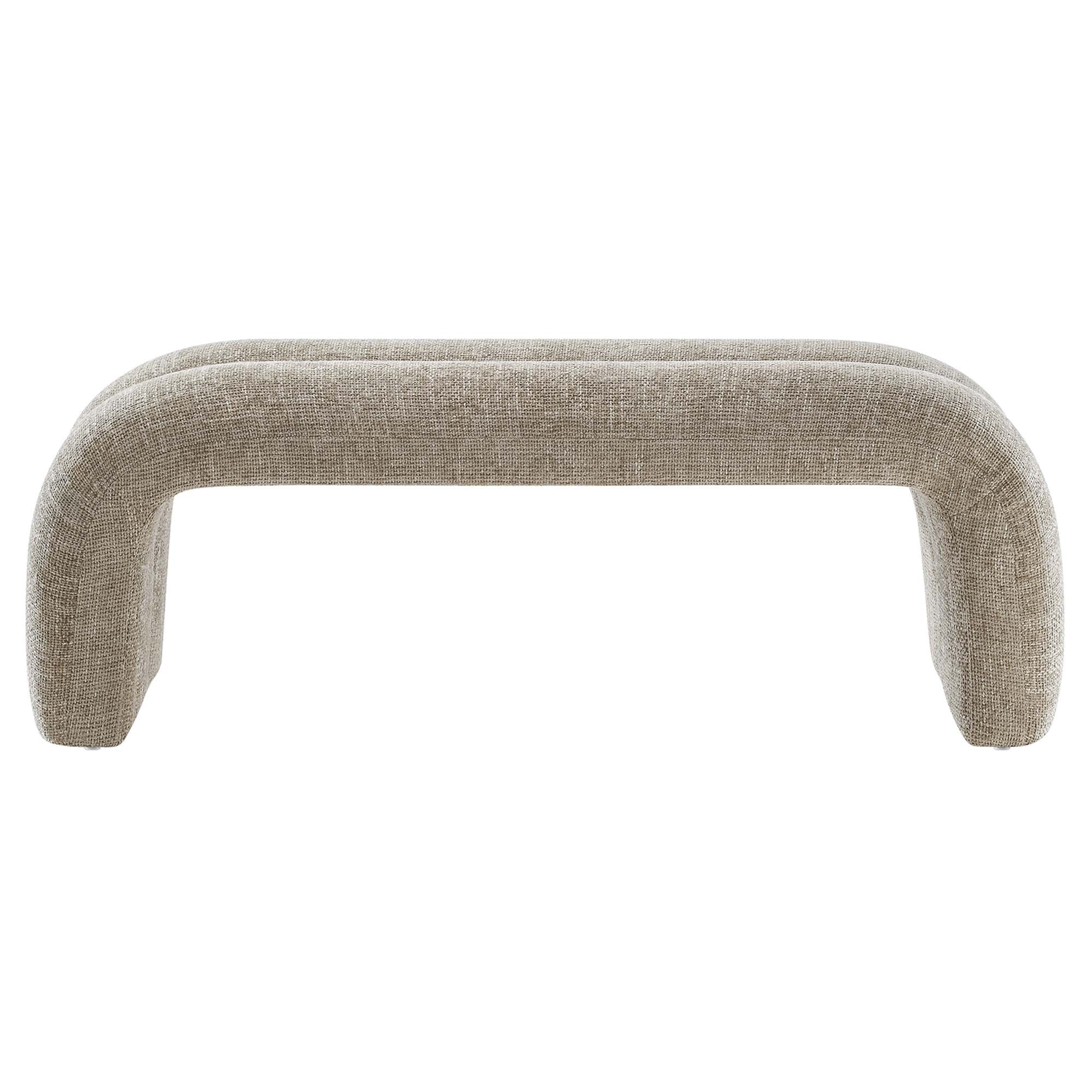 Modway Dax 50.5" Chenille Upholstered Accent Bench