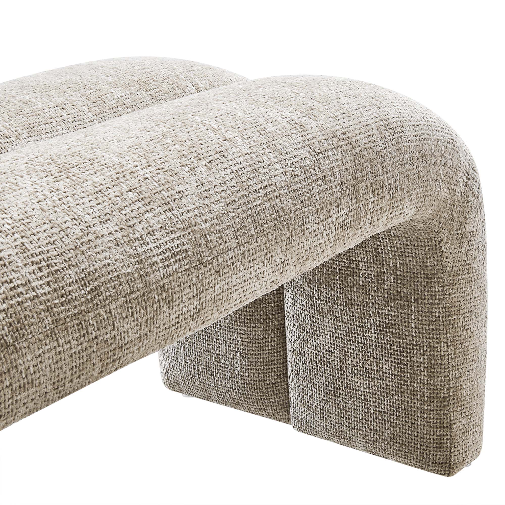 Modway Dax 50.5" Chenille Upholstered Accent Bench