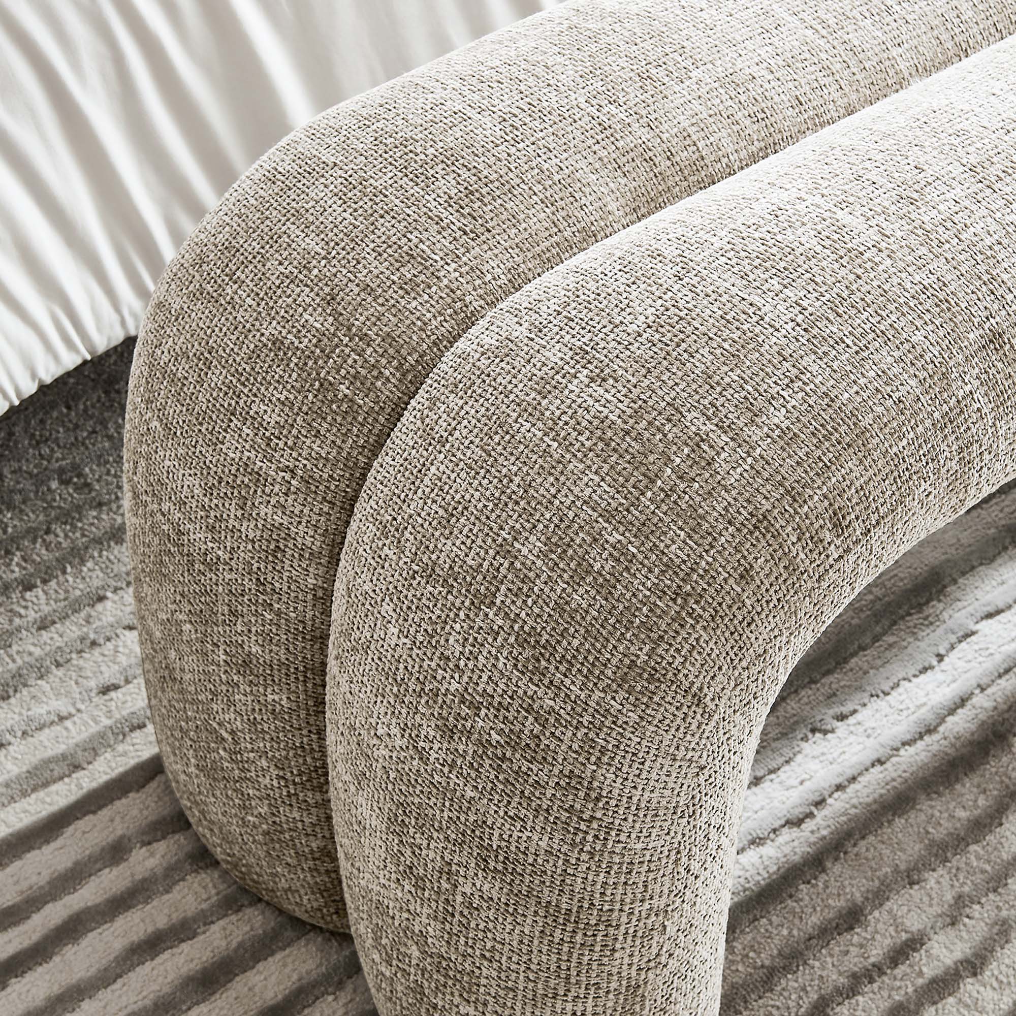 Modway Dax 50.5" Chenille Upholstered Accent Bench