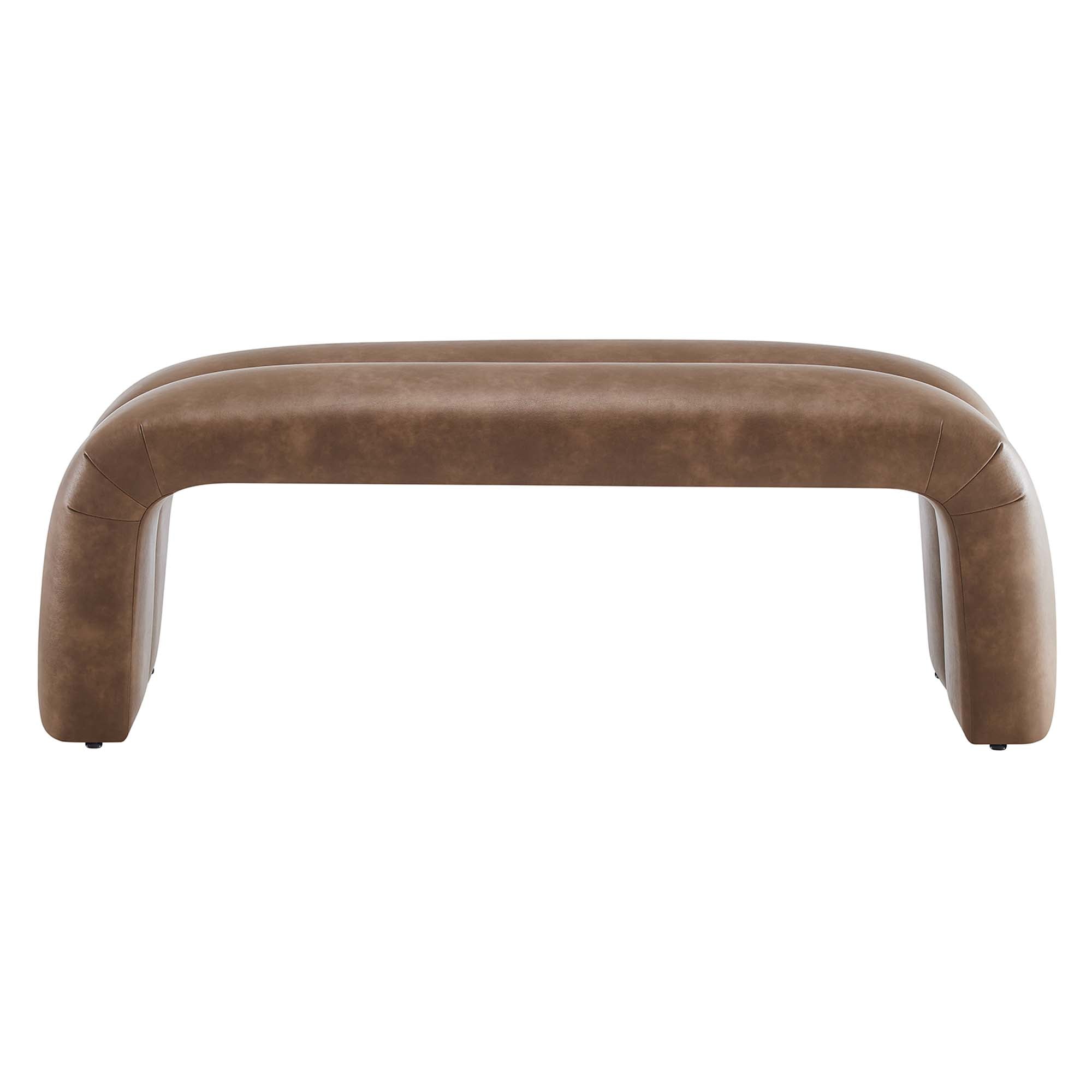Modway Dax 50.5" Vegan Leather Upholstered Accent Bench