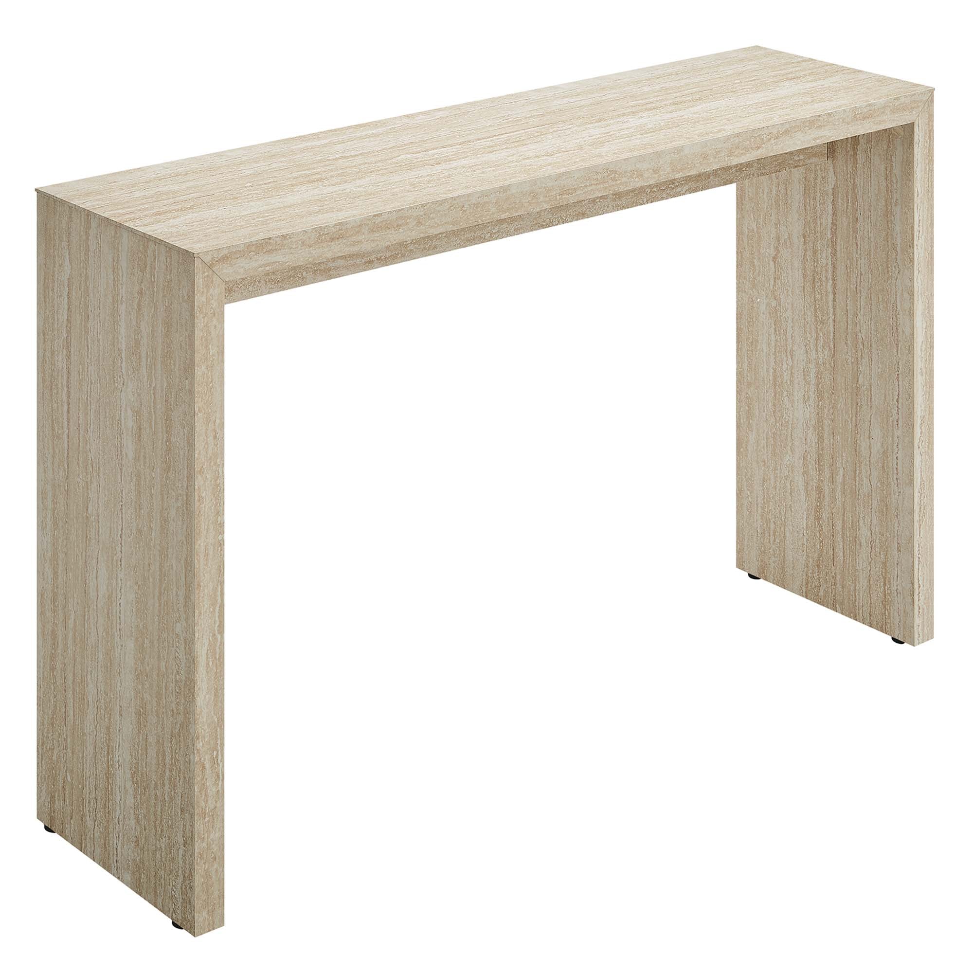 Modway Mirella Faux Travertine Console Table