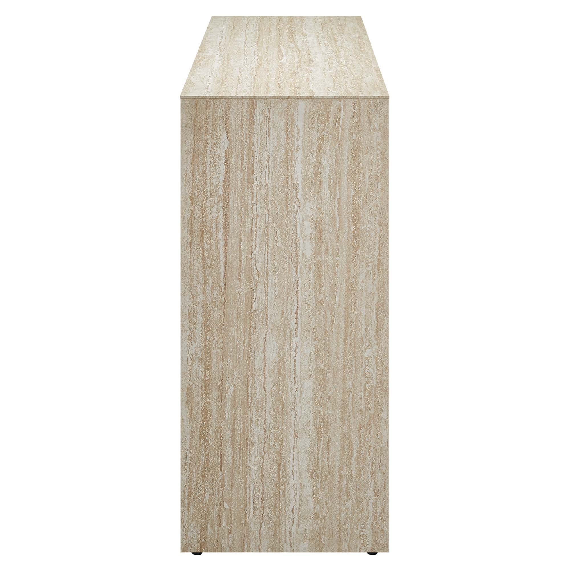 Modway Mirella Faux Travertine Console Table