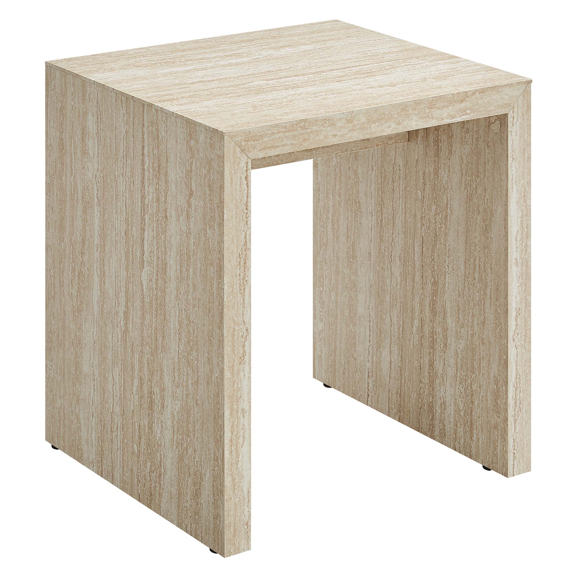 Modway Mirella Faux Travertine Side Table