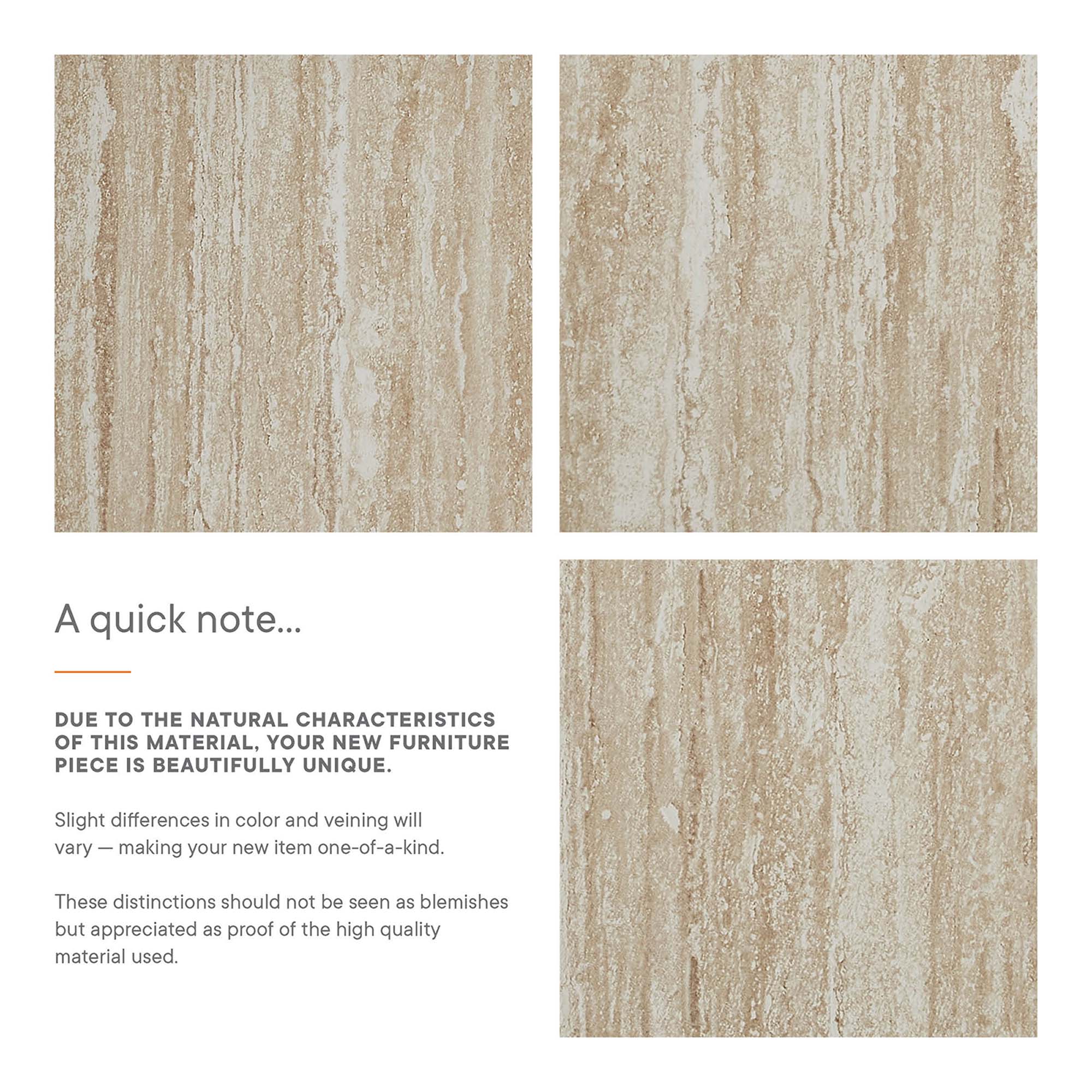 Modway Mirella Faux Travertine Side Table