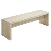 Modway Mirella 62" Faux Travertine Long Bench