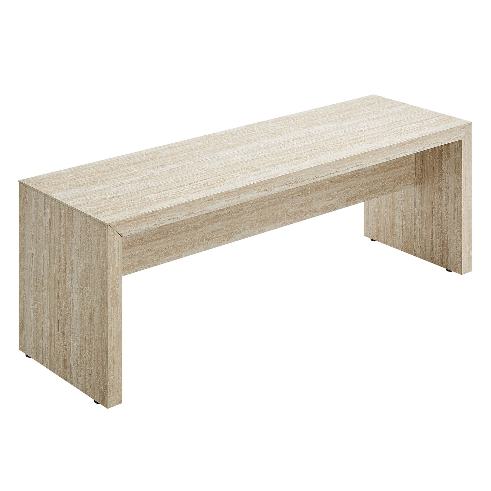 Modway Mirella 53.5” Faux Travertine Bench