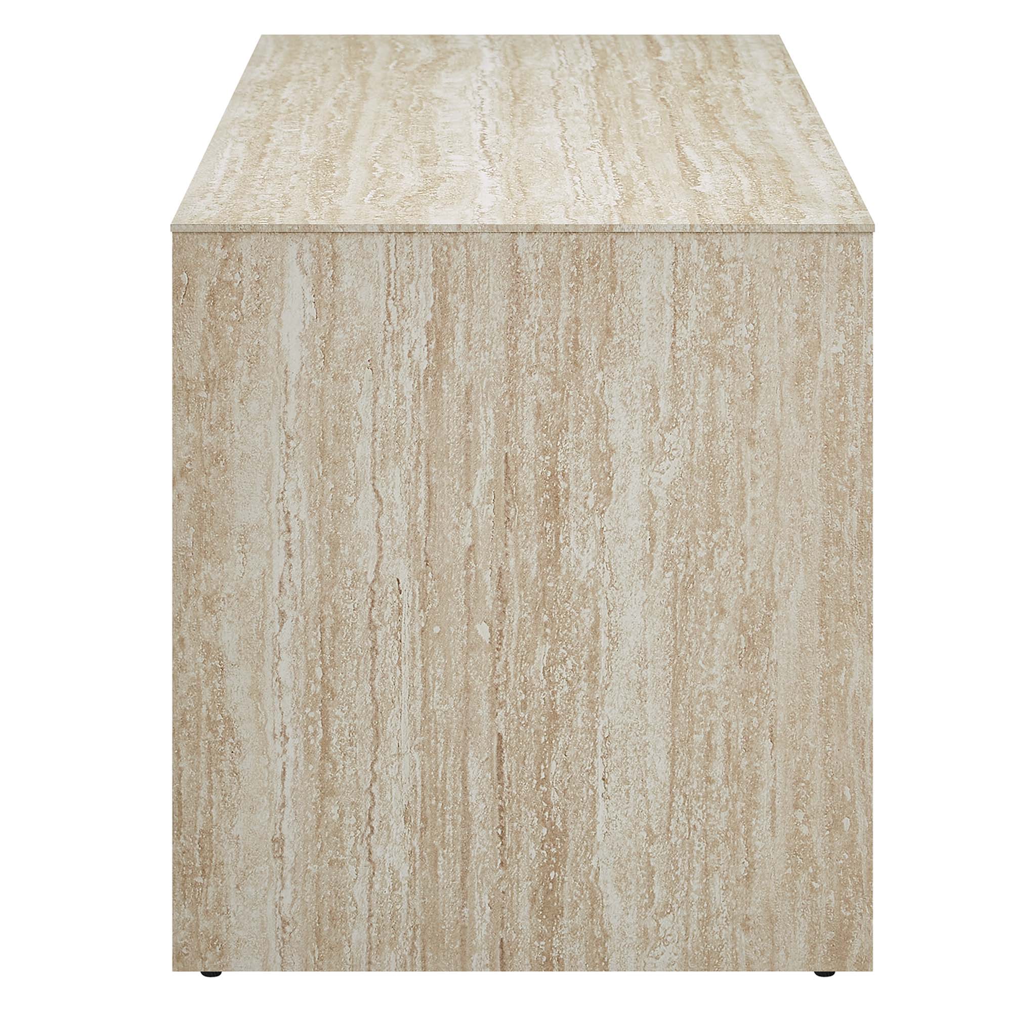 Modway Mirella 53.5” Faux Travertine Bench