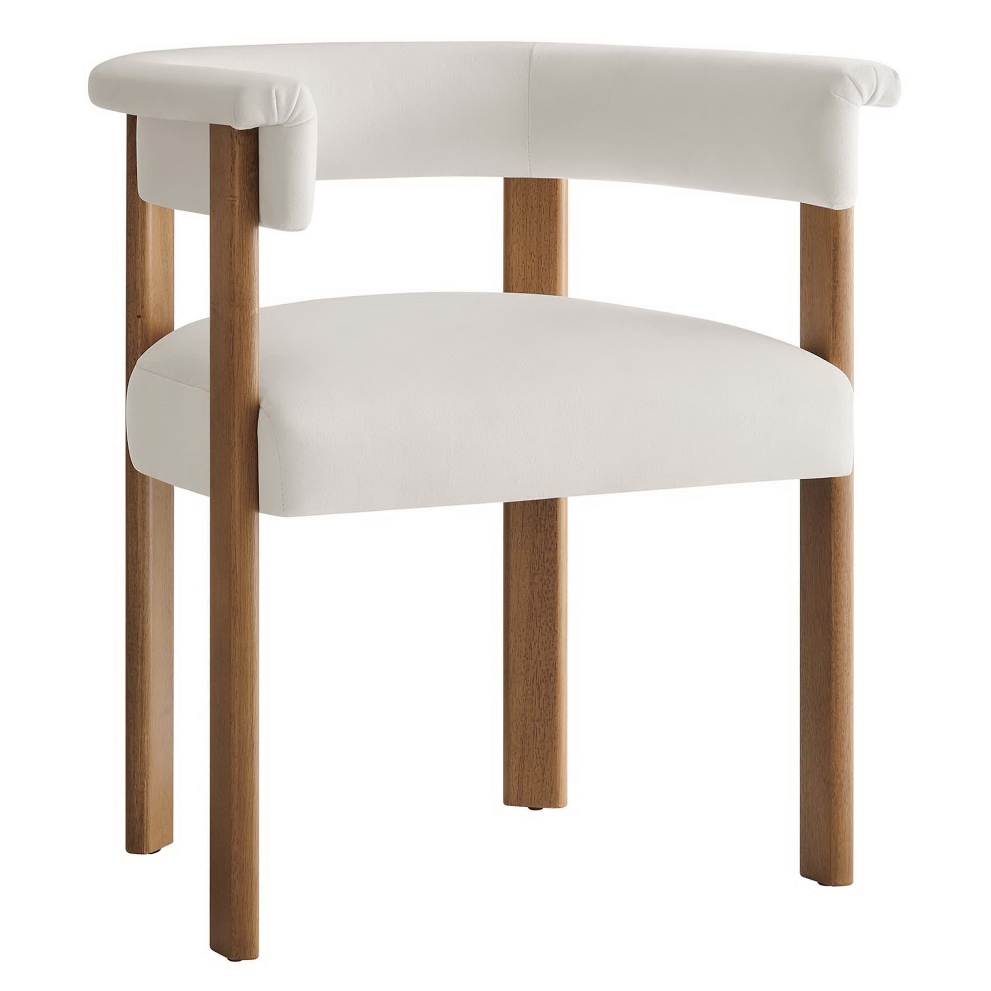 Modway Imogen Performance Velvet Barrel Dining Chairs Set of 2