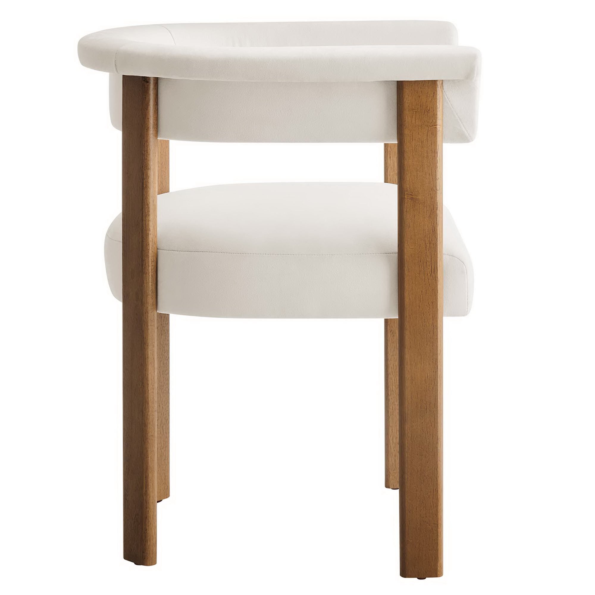 Modway Imogen Performance Velvet Barrel Dining Chairs Set of 2